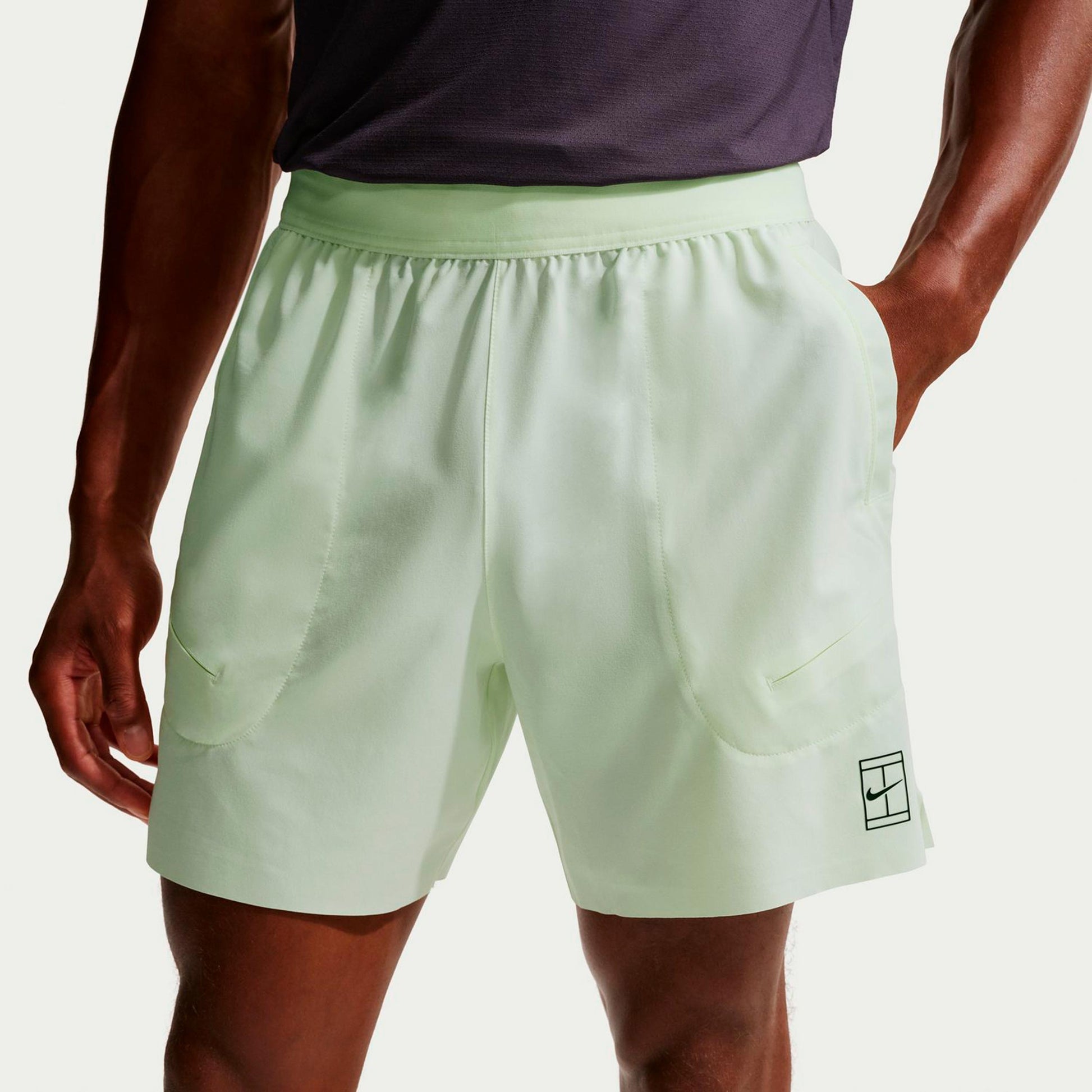 Nike Court Dri-FIT Advantage 6in Shorts Herren-hellgrün