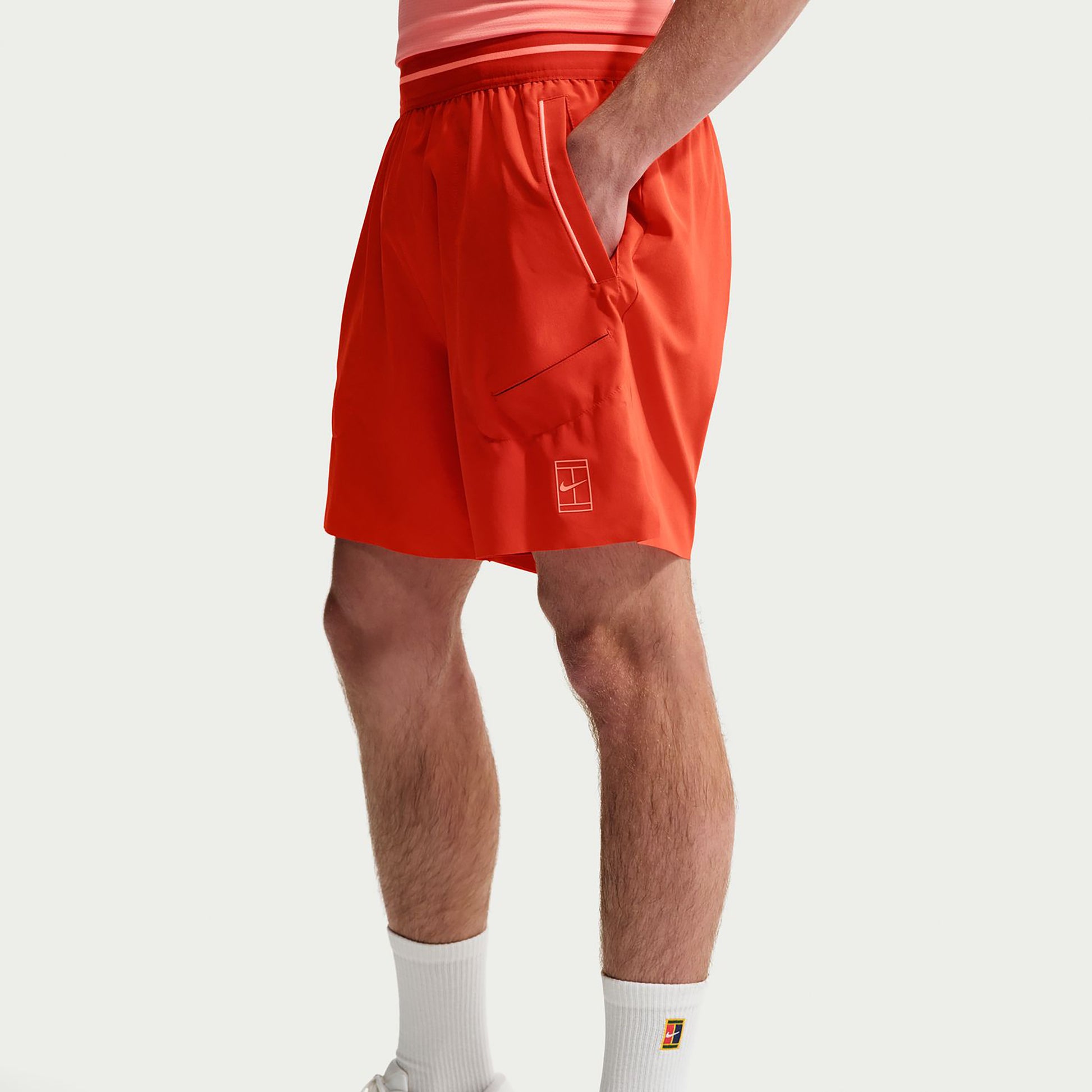 Nike Court Dri-FIT Advantage 6in Shorts Herren - koralle