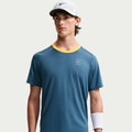 Court Dri-FIT Advantage T-Shirt Herren - blaugrau, gelb