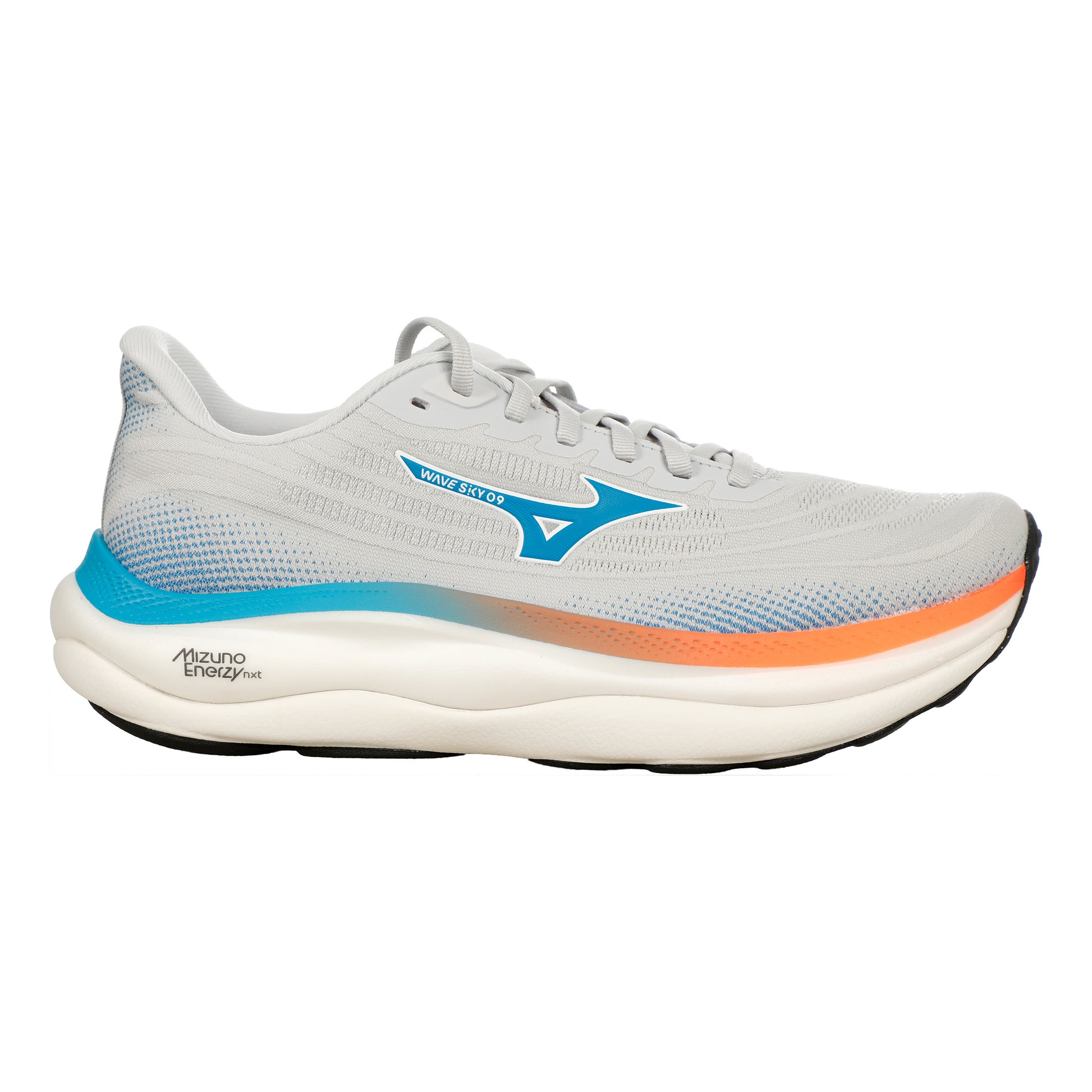 Mizuno Wave Sky 9  Neutralschuh Herren - hellgrau, orange