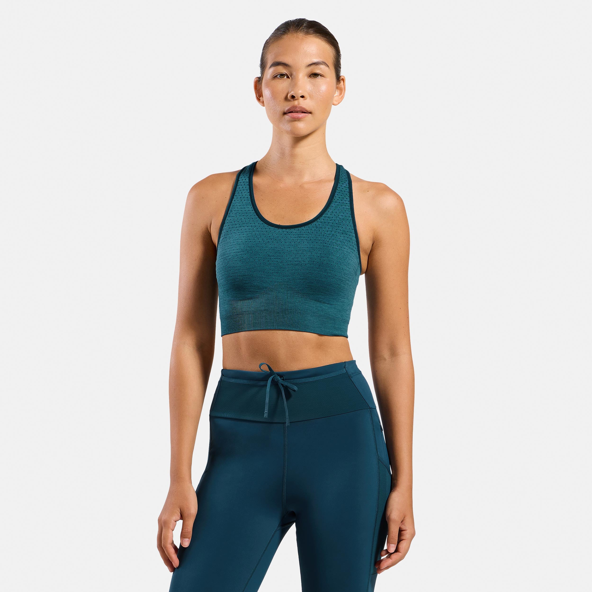 Odlo Seamless Medium Padded Sport  Sport-BH Damen - petrol