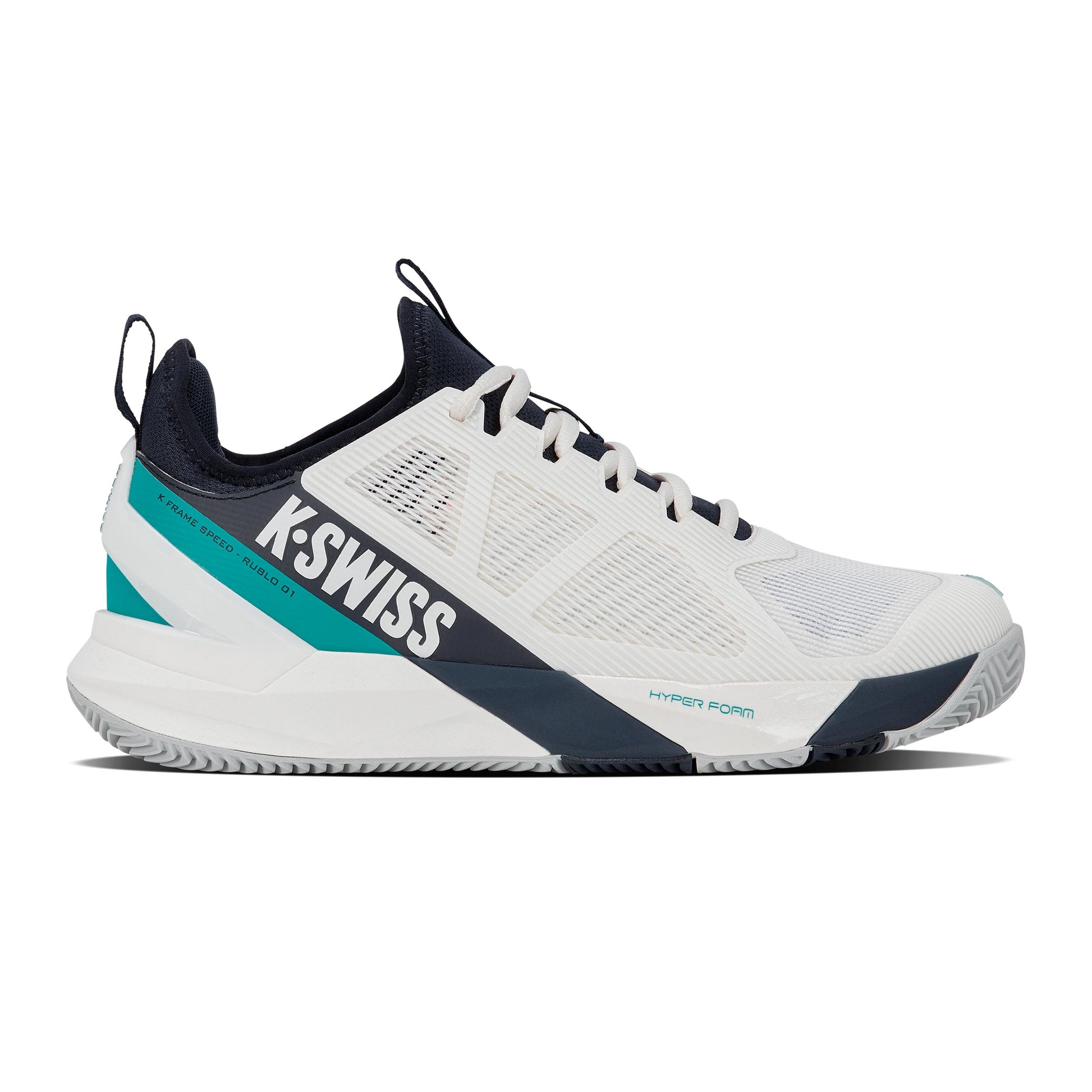 K-Swiss K-Frame Speed Rublo Sandplatzschuh Herren - weiß, schwarz