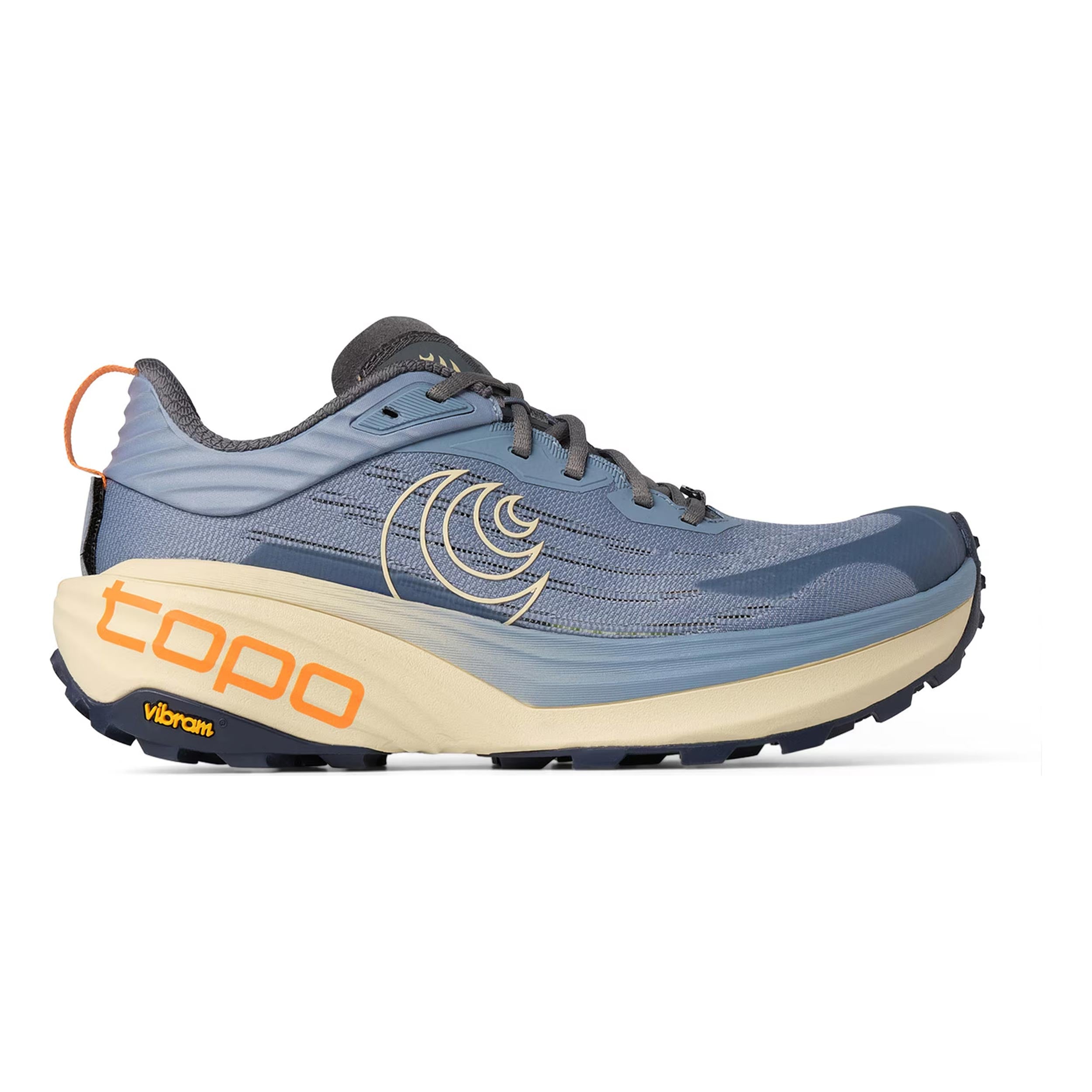 TOPO ATHLETIC Vista Trailschuh Damen - blaugrau, creme