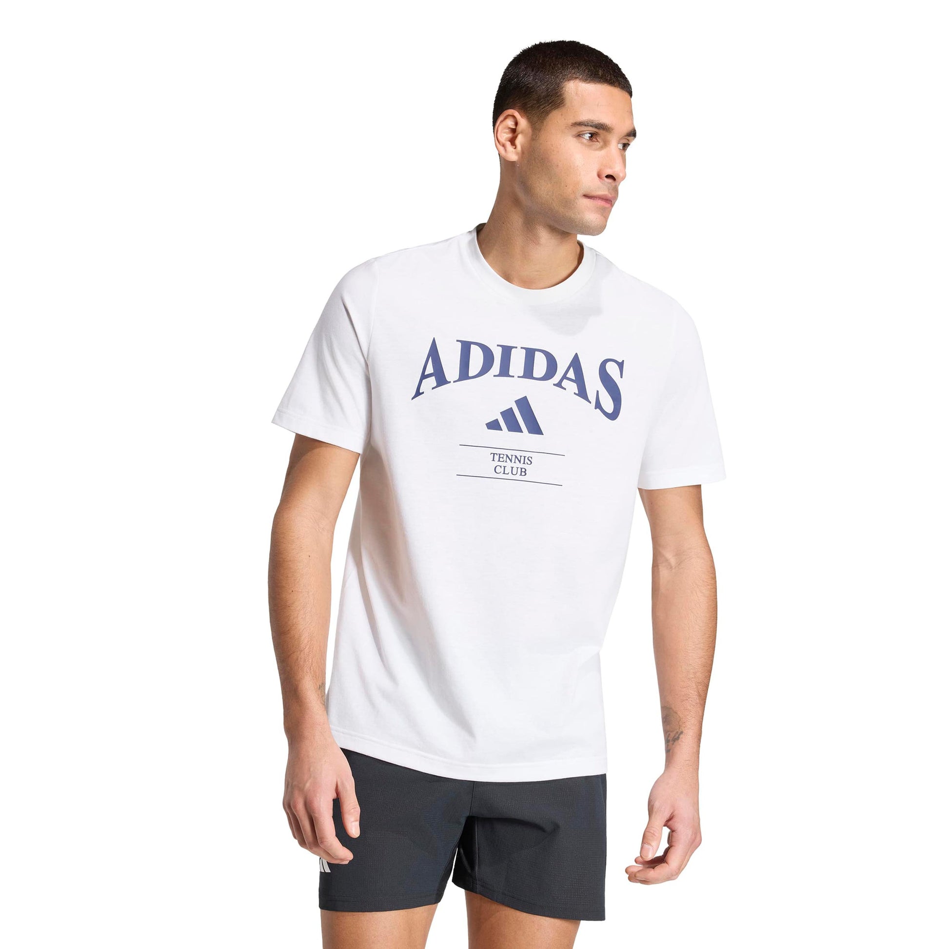 adidas Heritage Graphik T-Shirt Herren - weiß, blau
