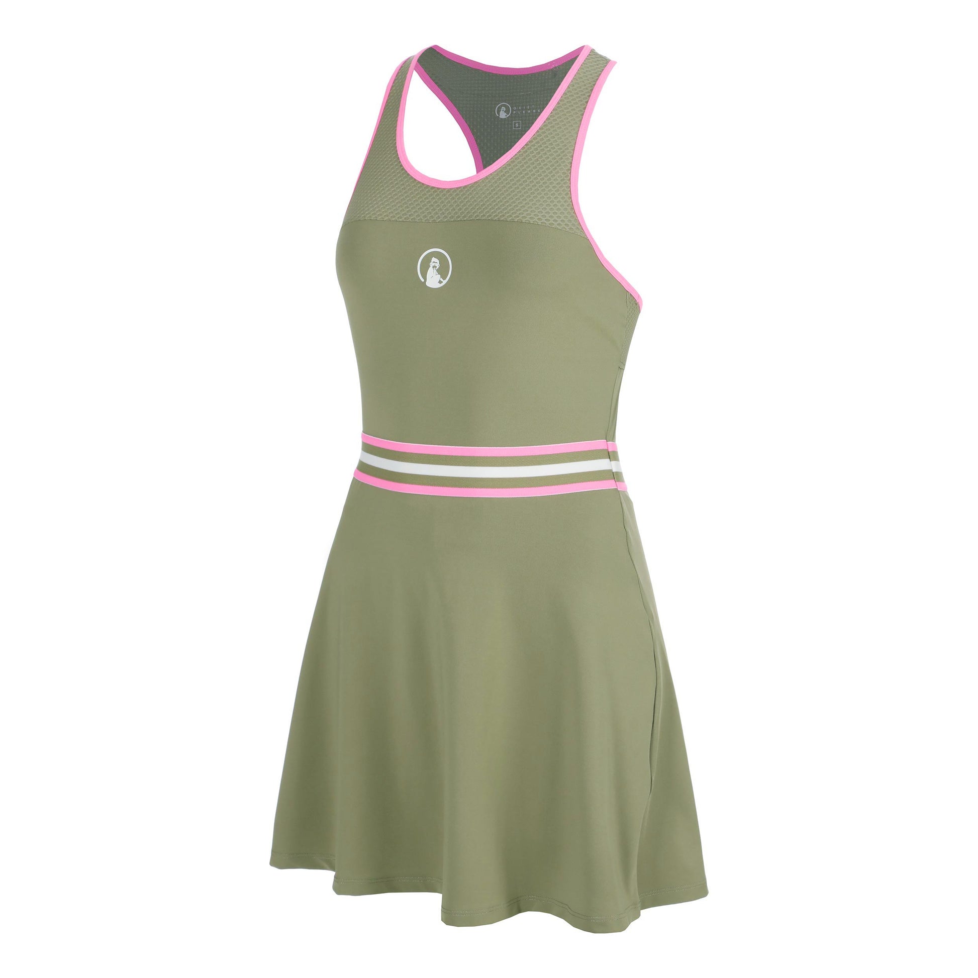 Quiet Please Memories Racerback Kleid Damen - khaki