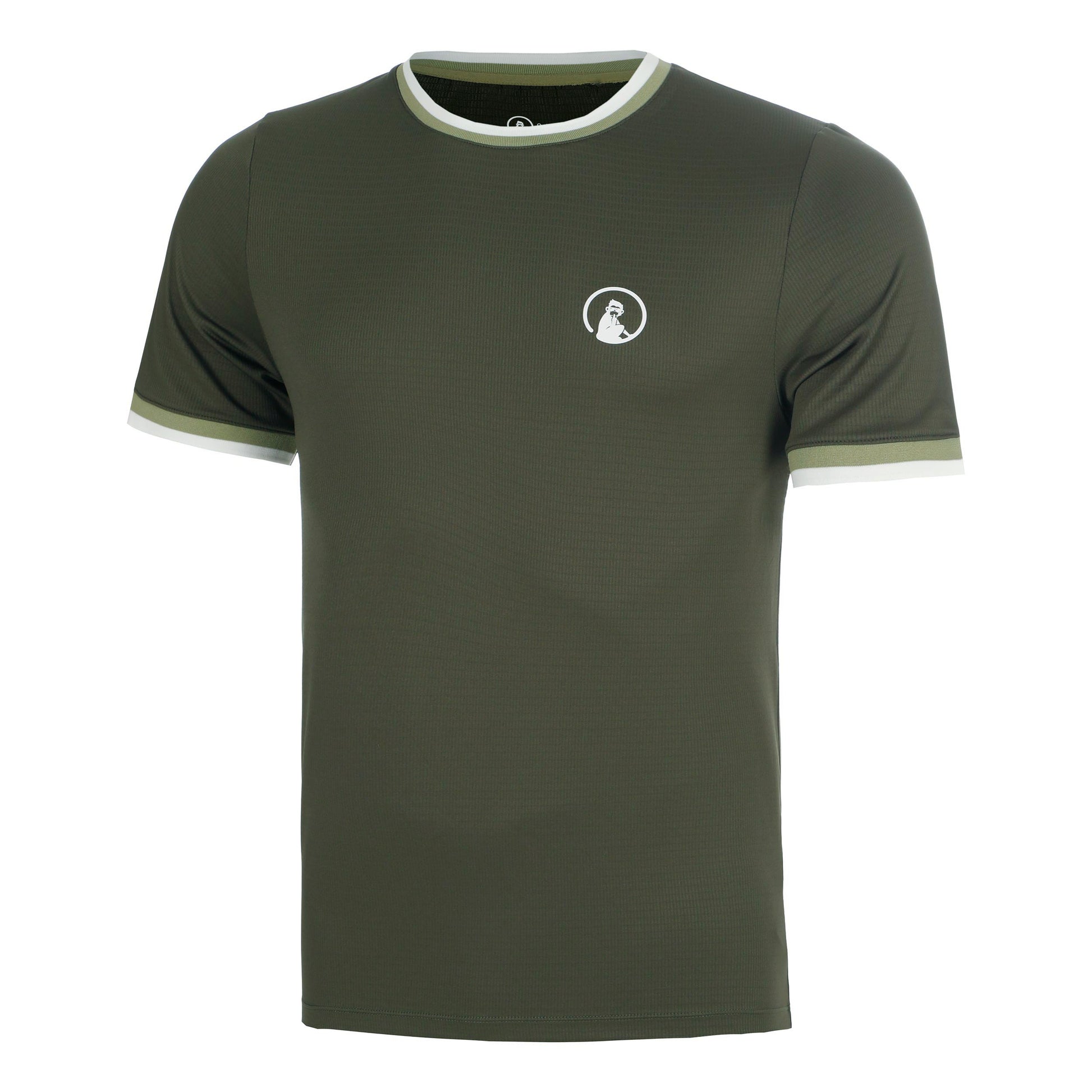 Quiet Please Memories Break Ringer T-Shirt Herren - dunkelgrün