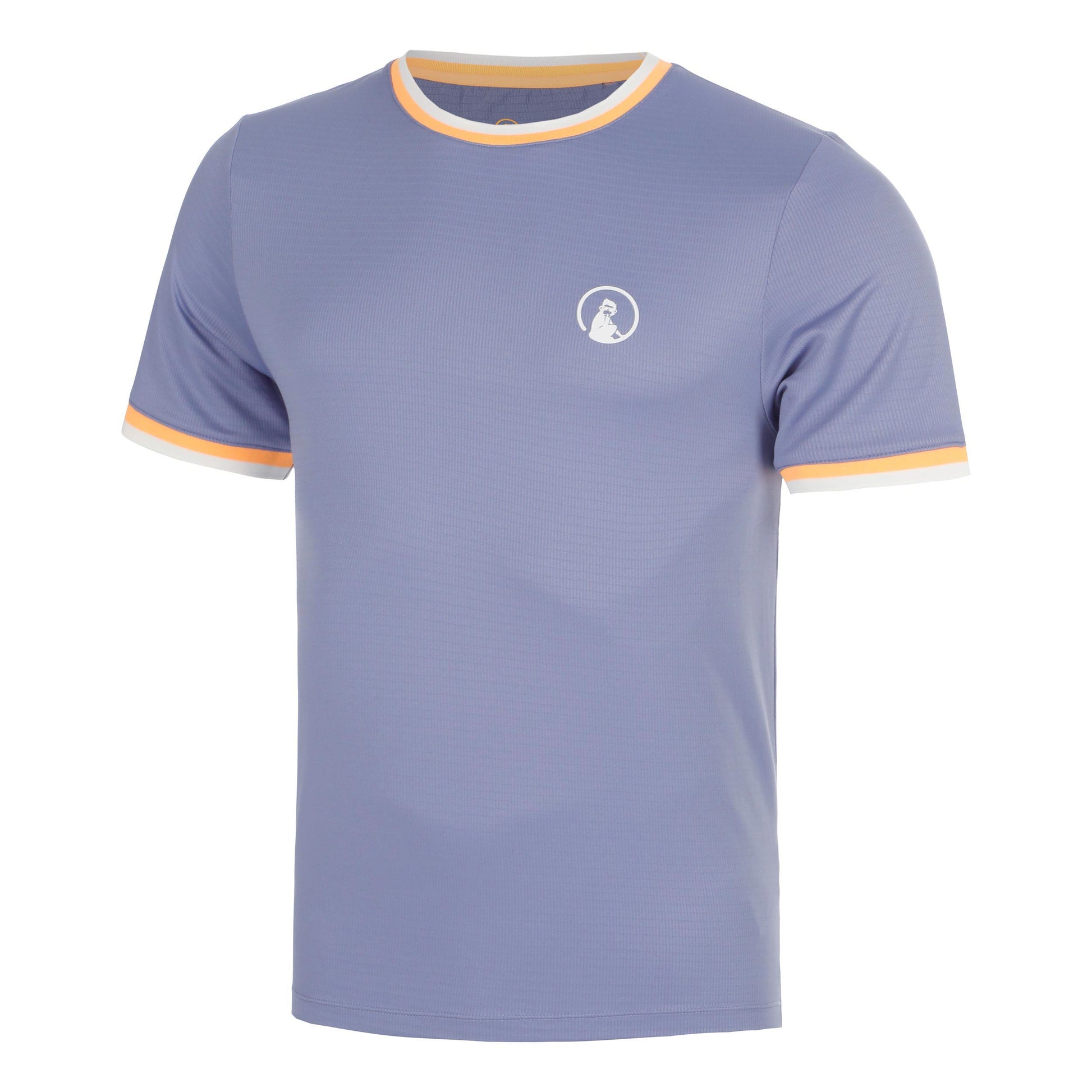 Quiet Please Glow Break Ringer T-Shirt Herren - blau