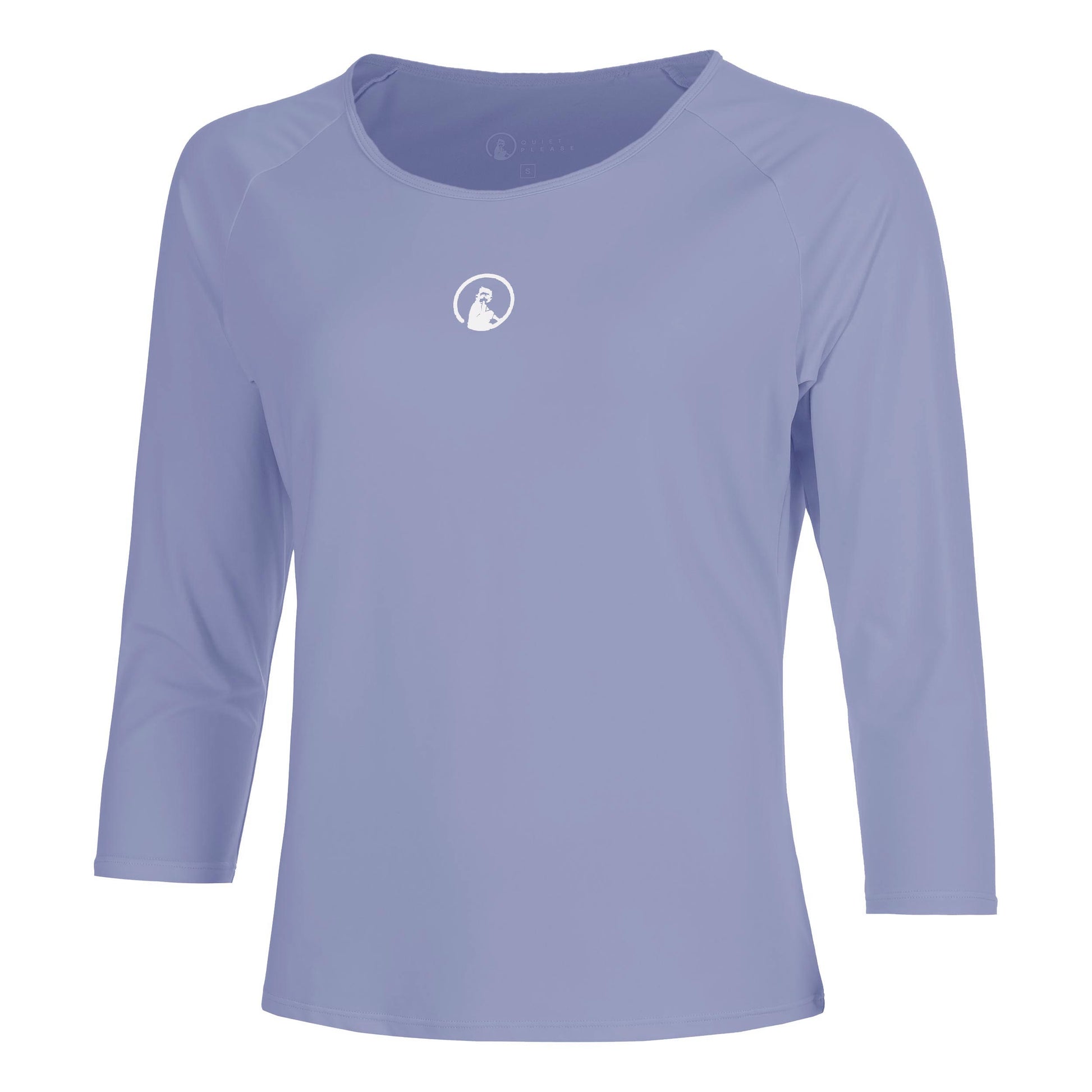 Quiet Please Glow Mixed Longsleeve Damen - blau