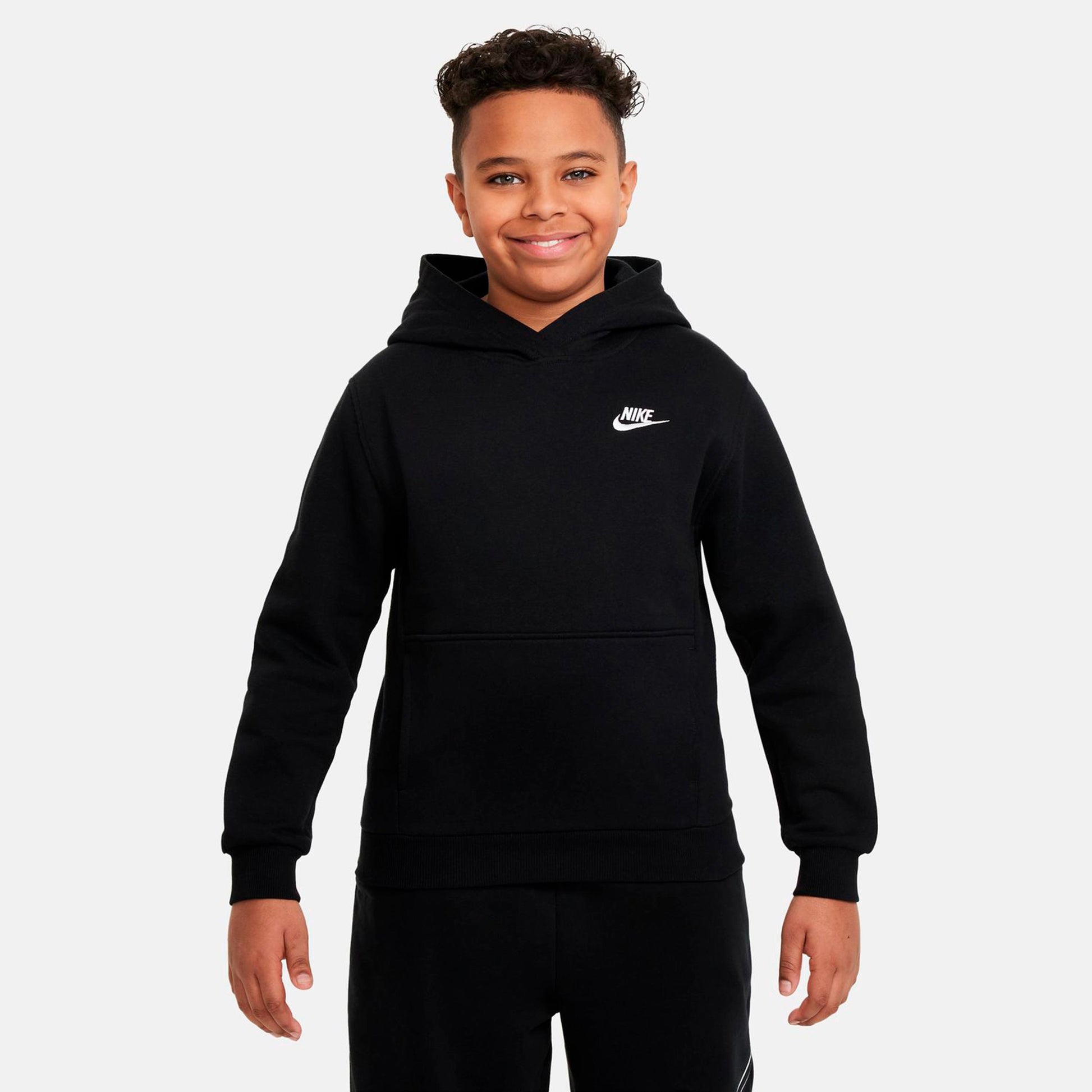 Nike Club Fleece Hoody Kinder - schwarz