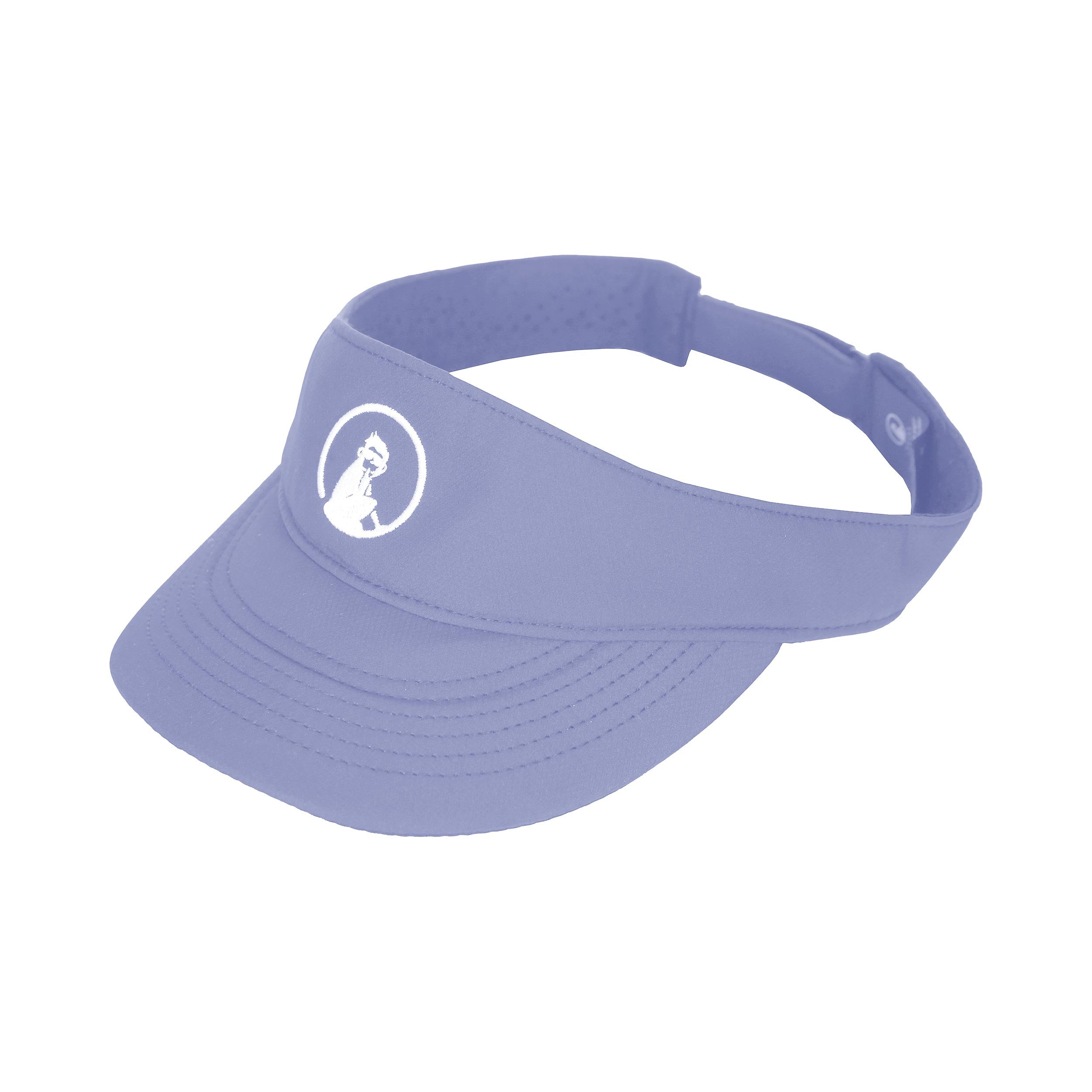 Quiet Please Glow Court Performance Visor Damen - blau