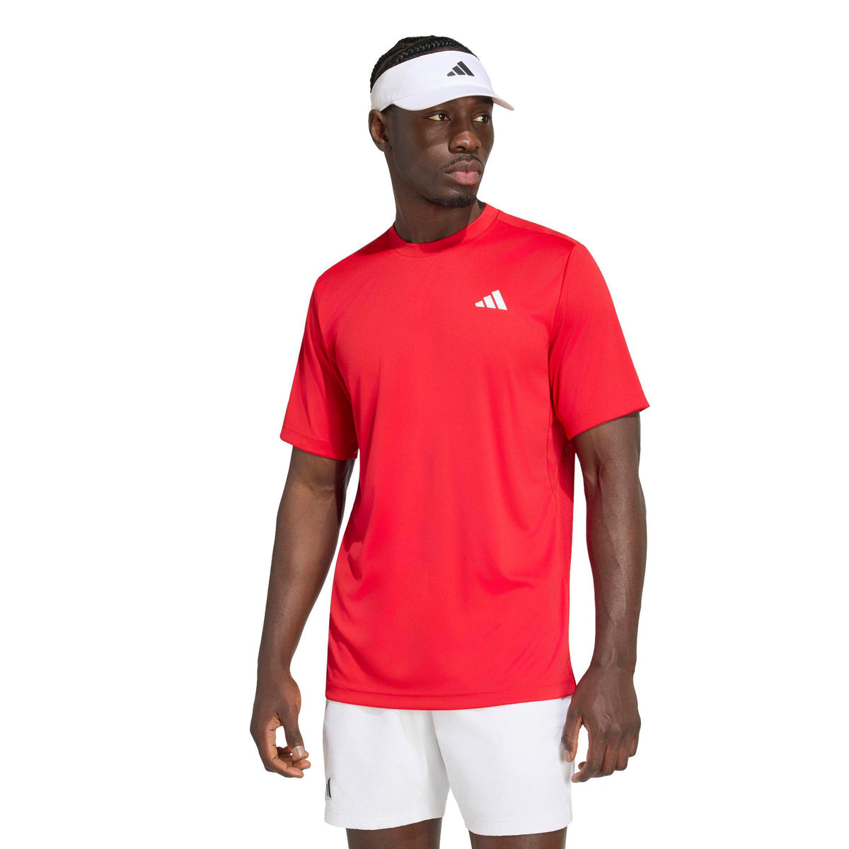 adidas Club T-Shirt Herren - rot, weiß