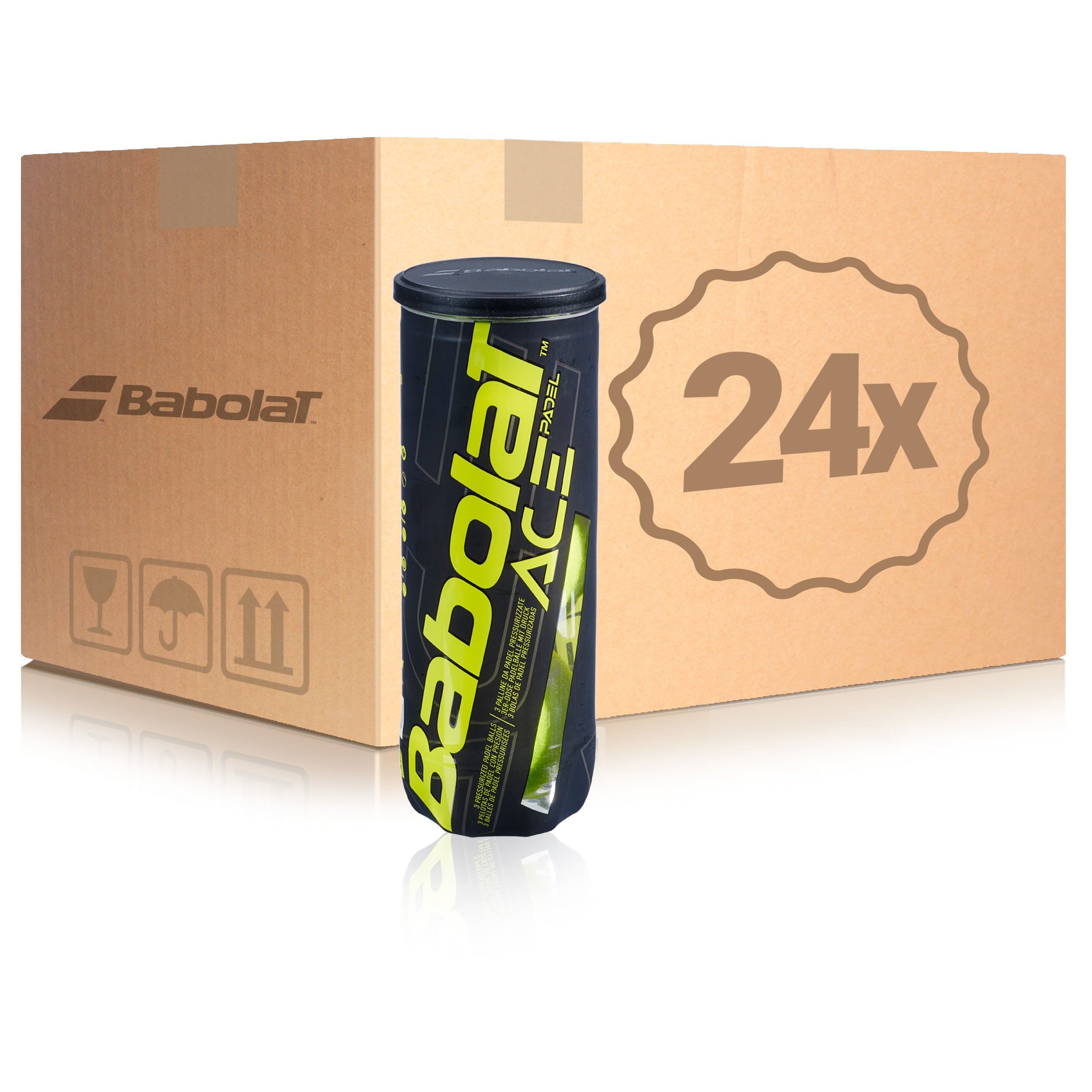 Babolat 24x 3er Dose Ace Padel X3  im Karton
