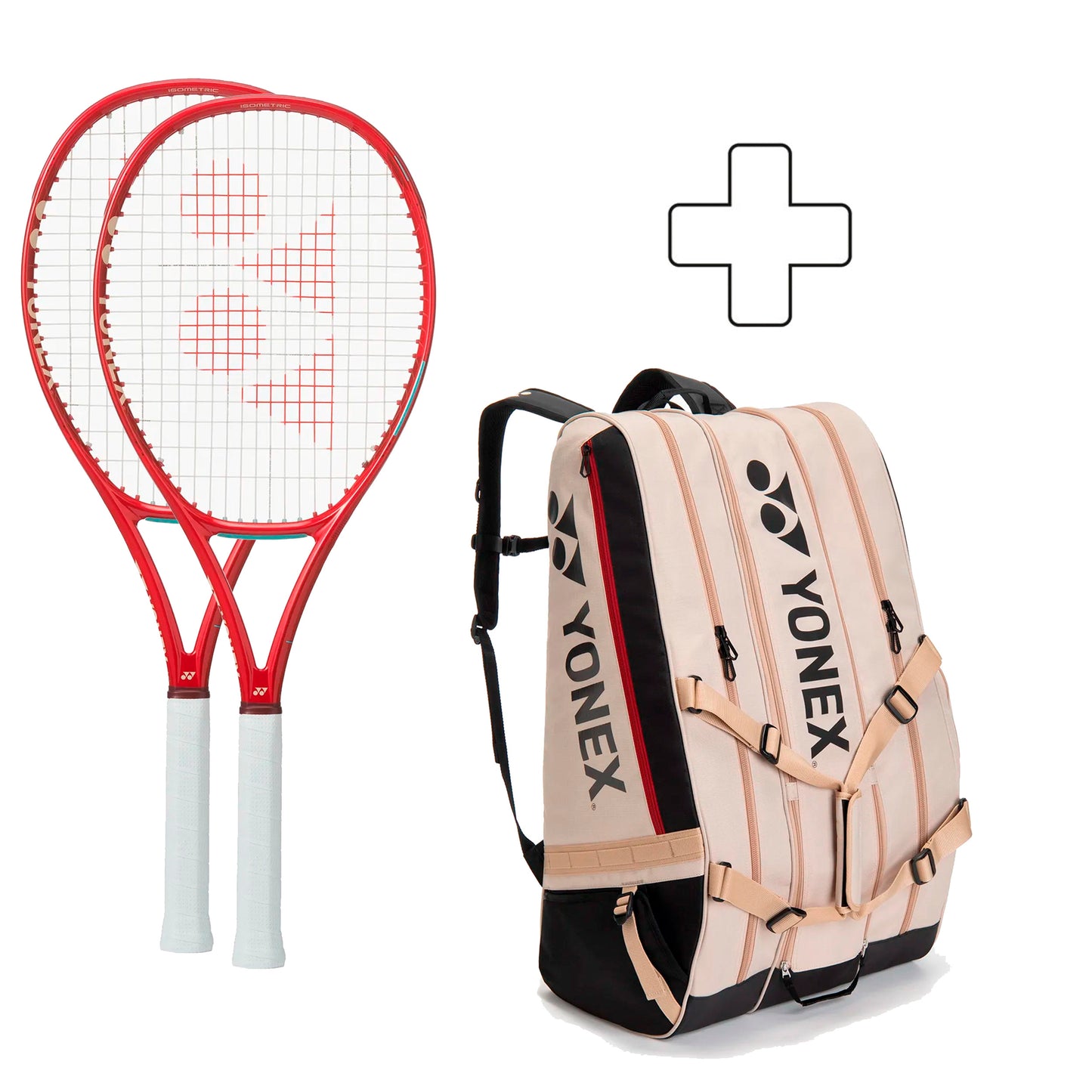 Yonex 2x VCore 100 (2026) plus Schlägertasche