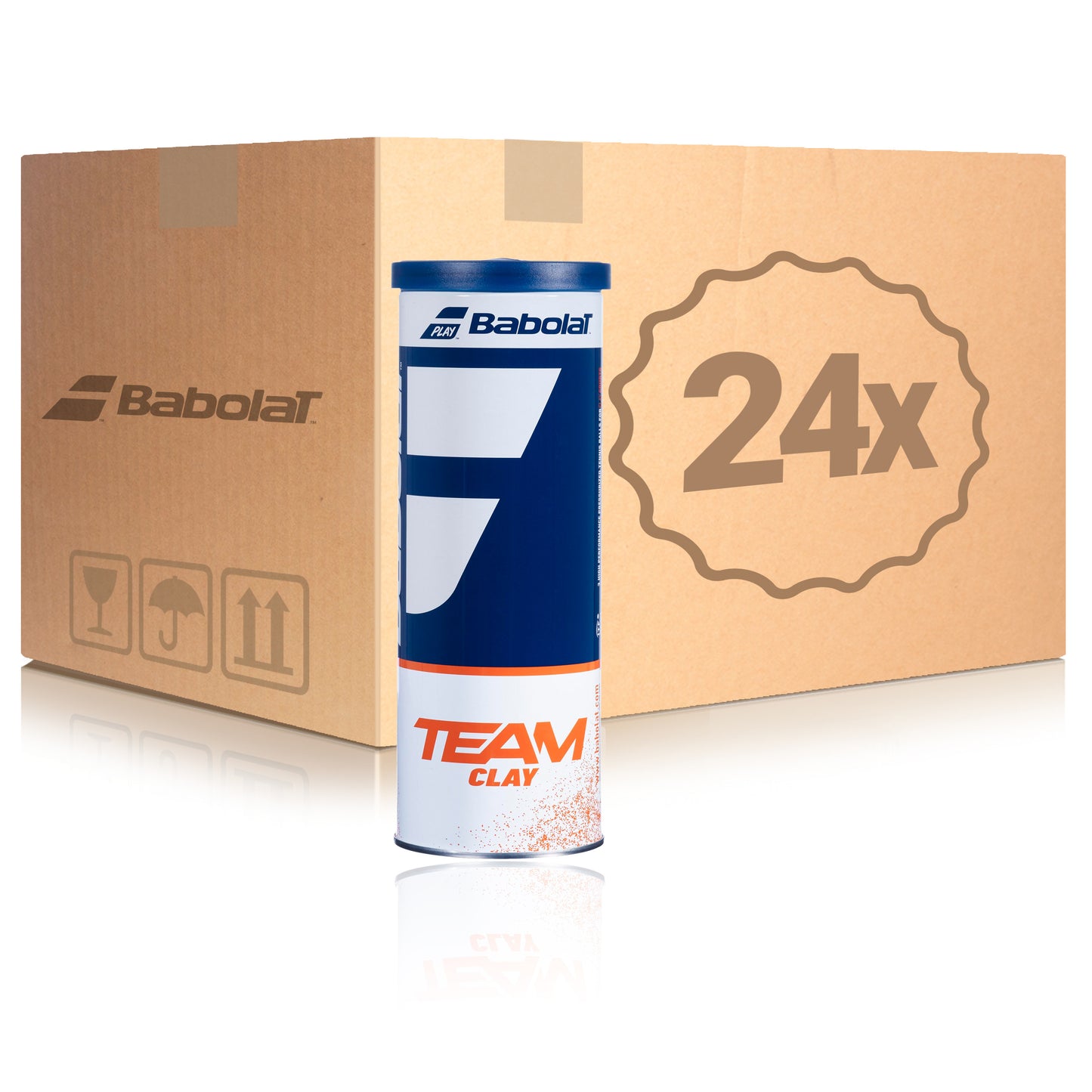 Babolat 24x 3er Dose Team Clay X 3 im Karton