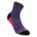 Performance Run Quarter Laufsocken Unisex - lila