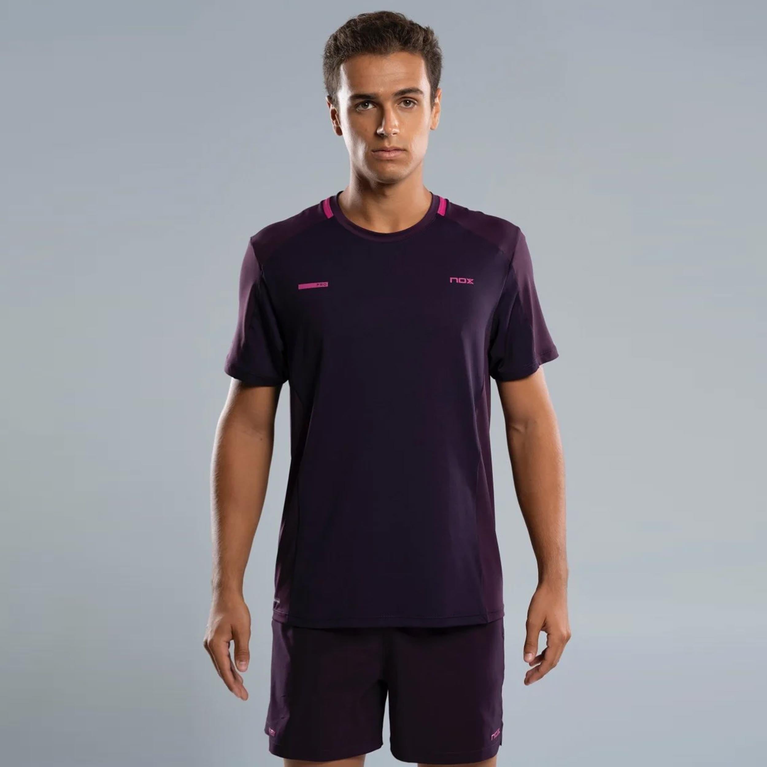 NOX Pro T-Shirt Herren-schwarz,berry