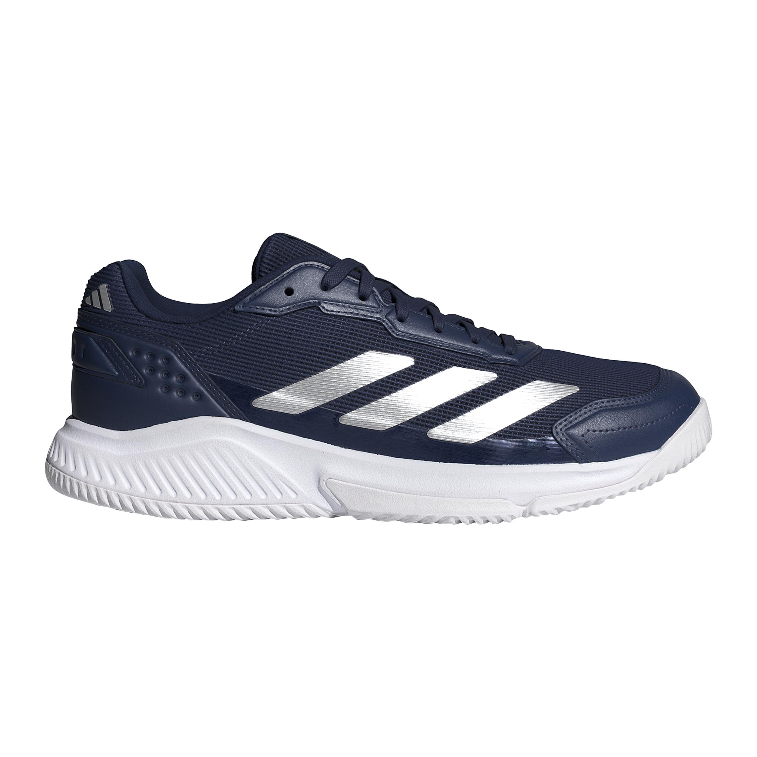 adidas Courtquick Padelschuh Herren - dunkelblau, silber