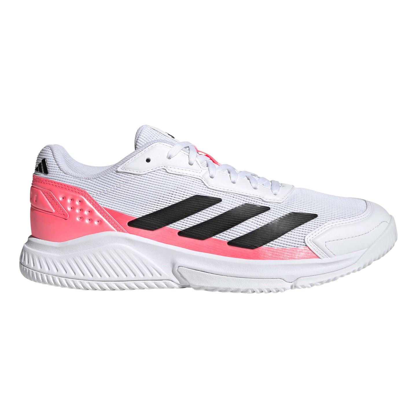 adidas Courtquick Padelschuh Herren - weiß, koralle