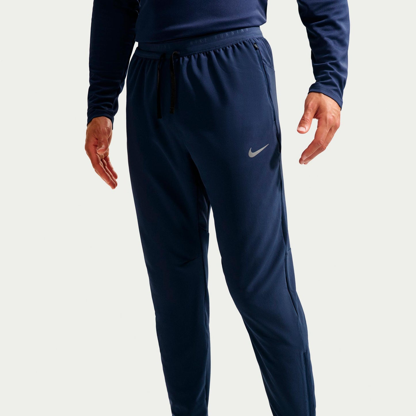Nike Stride Laufhose Herren - dunkelblau, silber