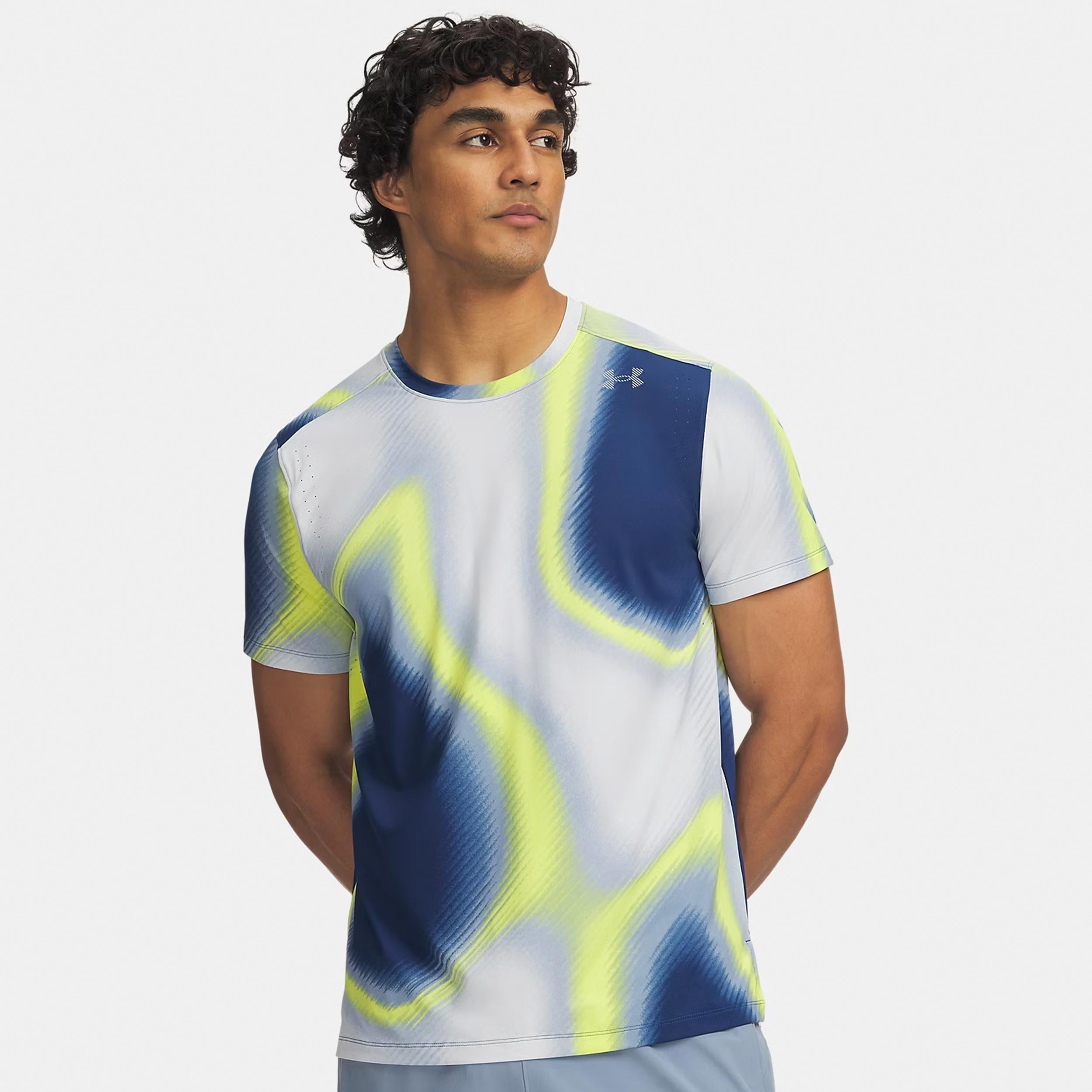 Under Armour Velociti Pro Print  Laufshirt Herren - blau, mehrfarbig