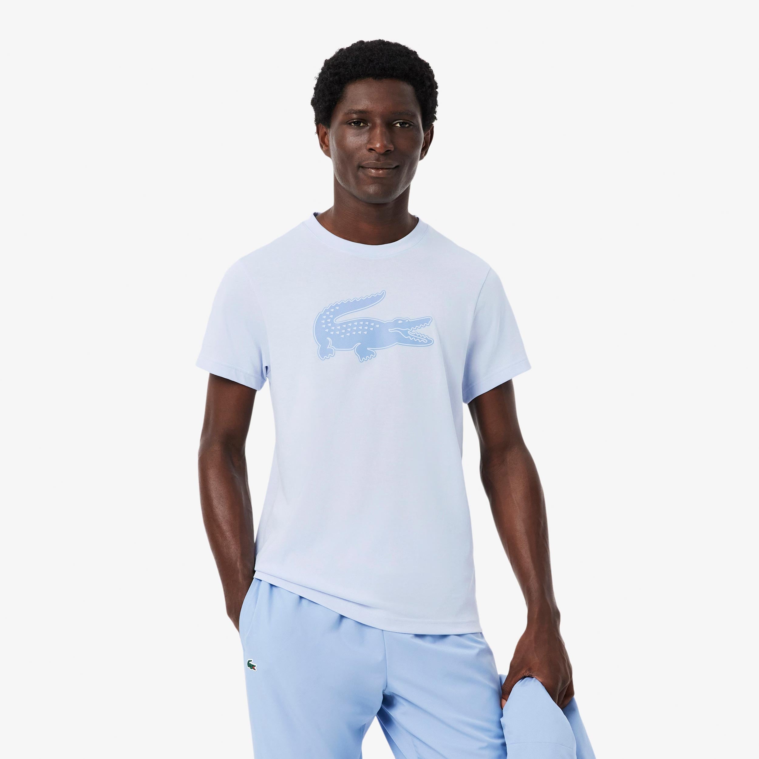 Lacoste T-Shirt Herren - hellblau, blaugrau