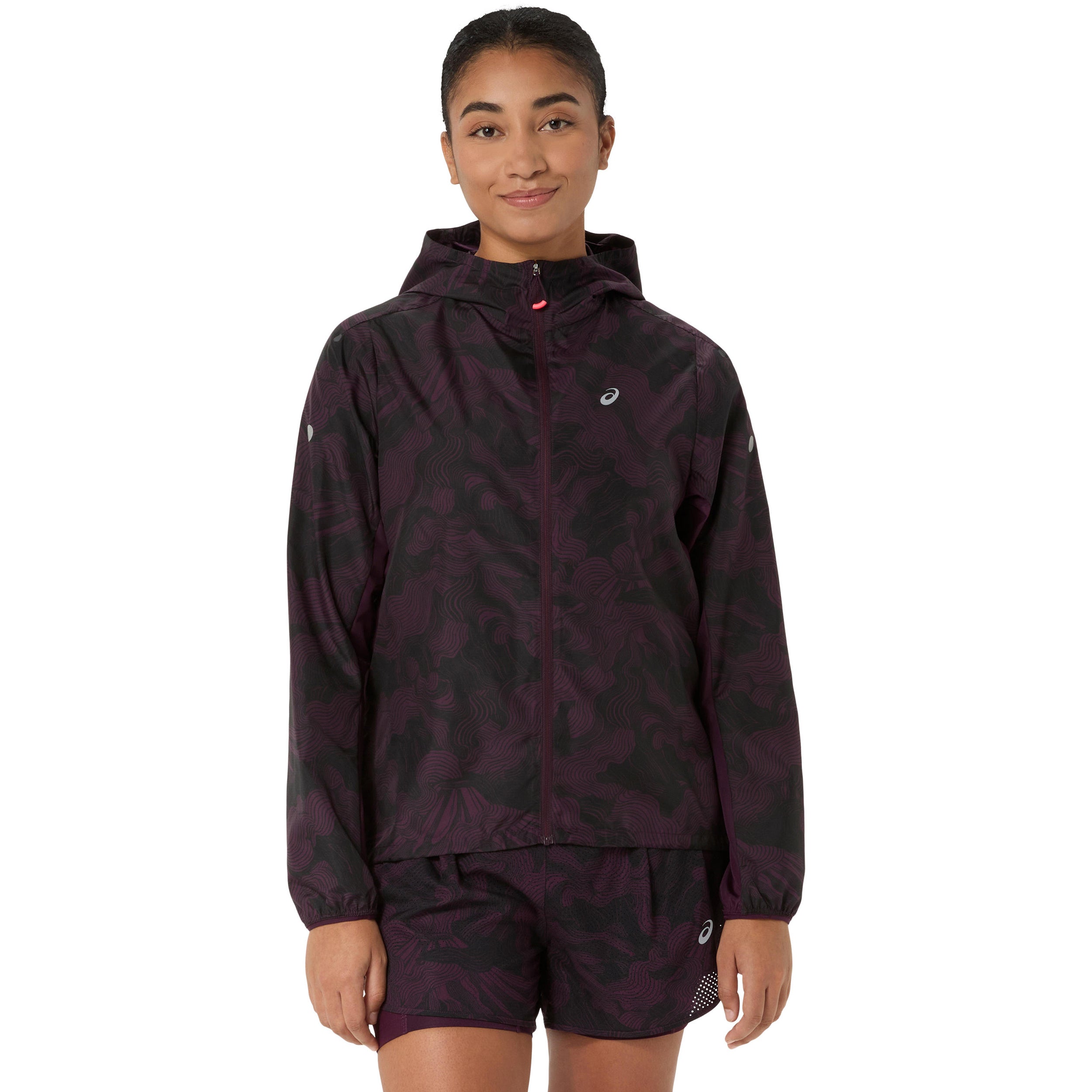 ASICS Fujitrail Packable  Laufjacke Damen - weinrot