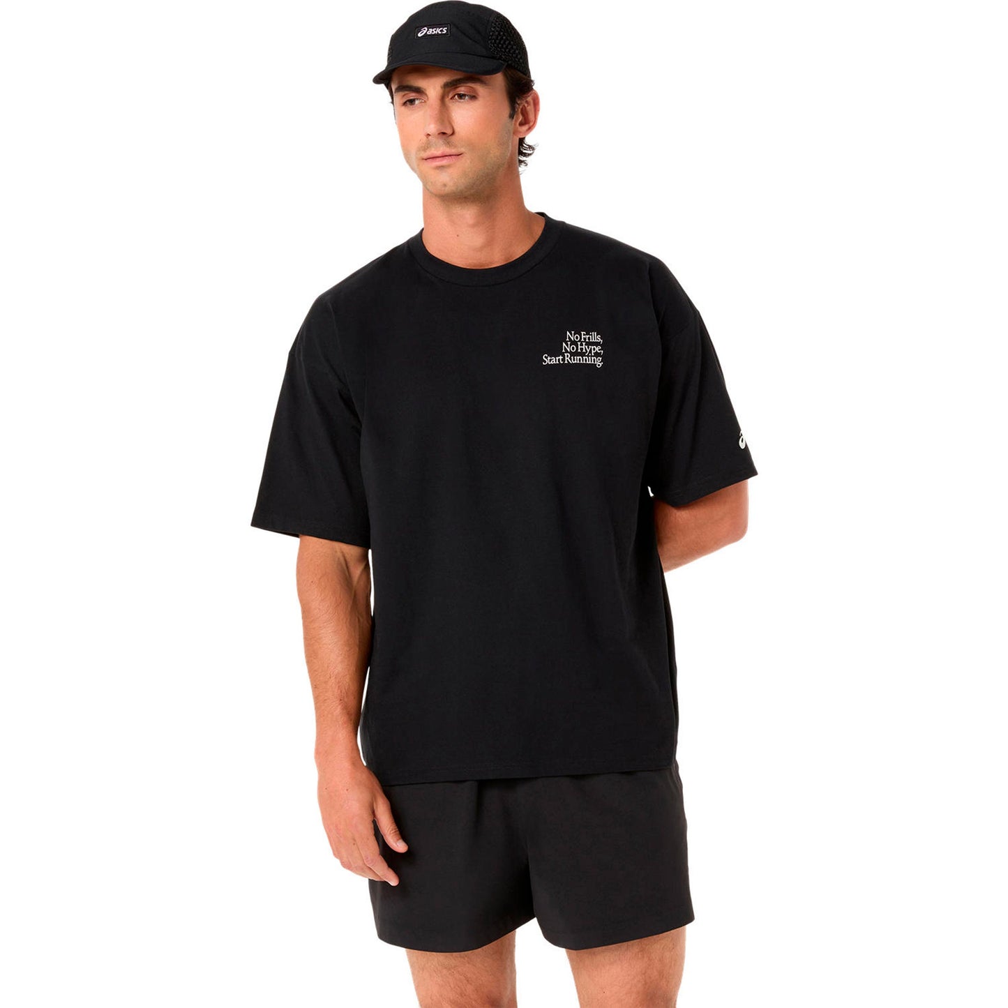 ASICS Runner Message Graphic Relaxed  Laufshirt Herren - schwarz