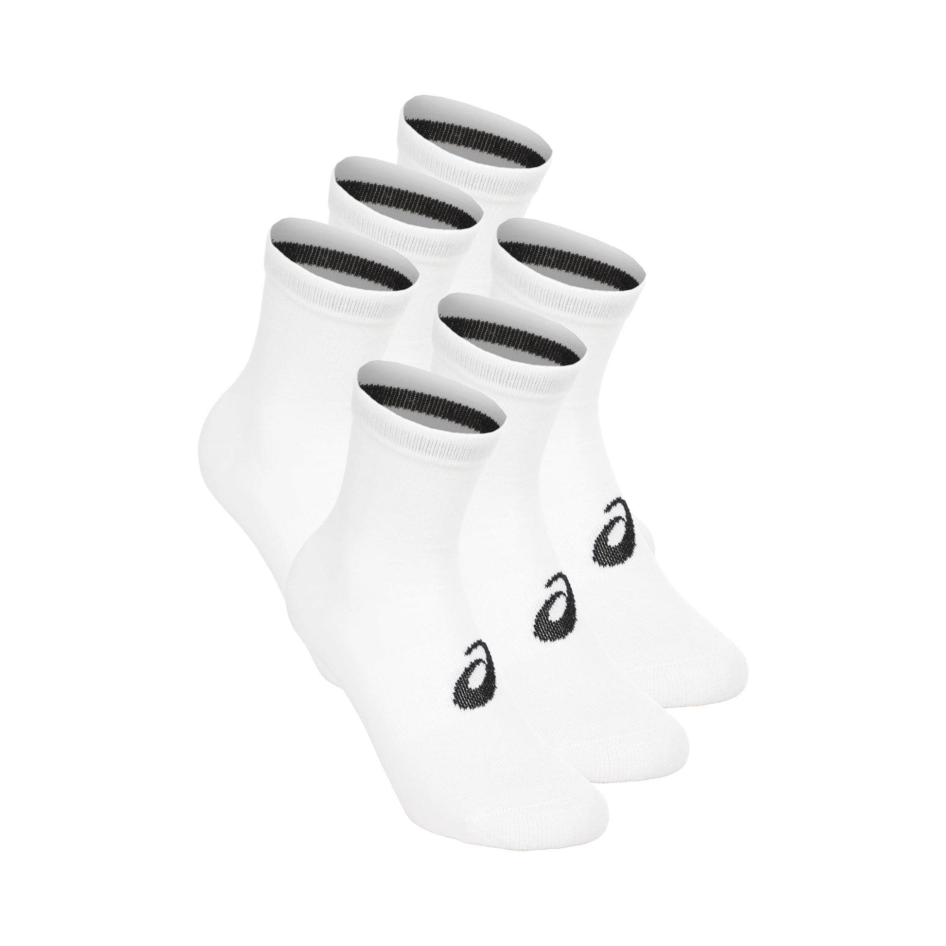 ASICS 6PPK Quarter Laufsocken Unisex-weiß