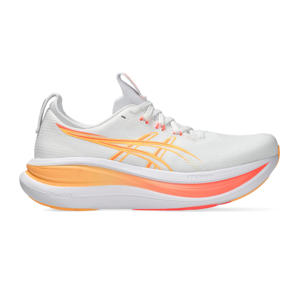 ASICS GEL-NIMBUS 28 Neutralschuh Damen - weiß, orange