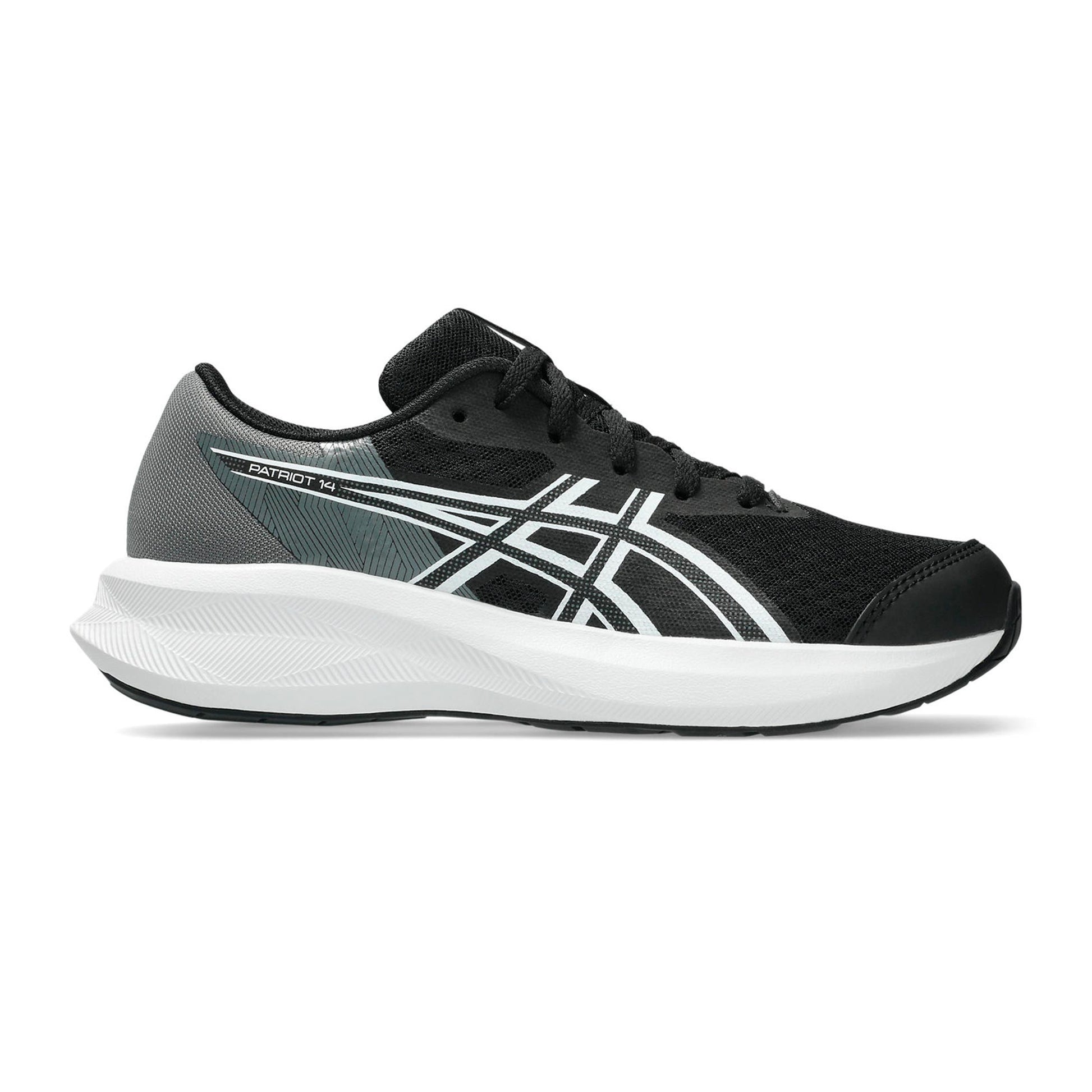 ASICS PATRIOT 14 GS Neutralschuh Kinder - schwarz, weiß
