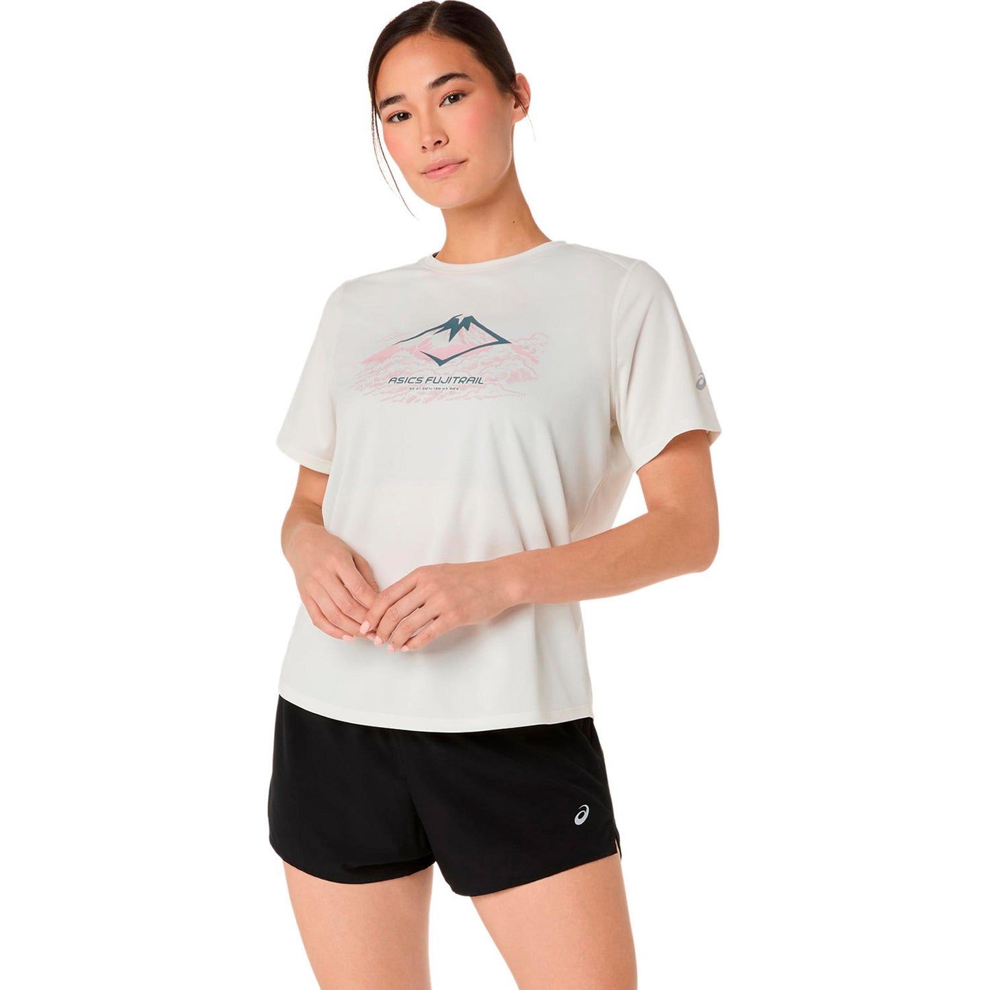 ASICS Fujitrail Logo  Laufshirt Damen - beige