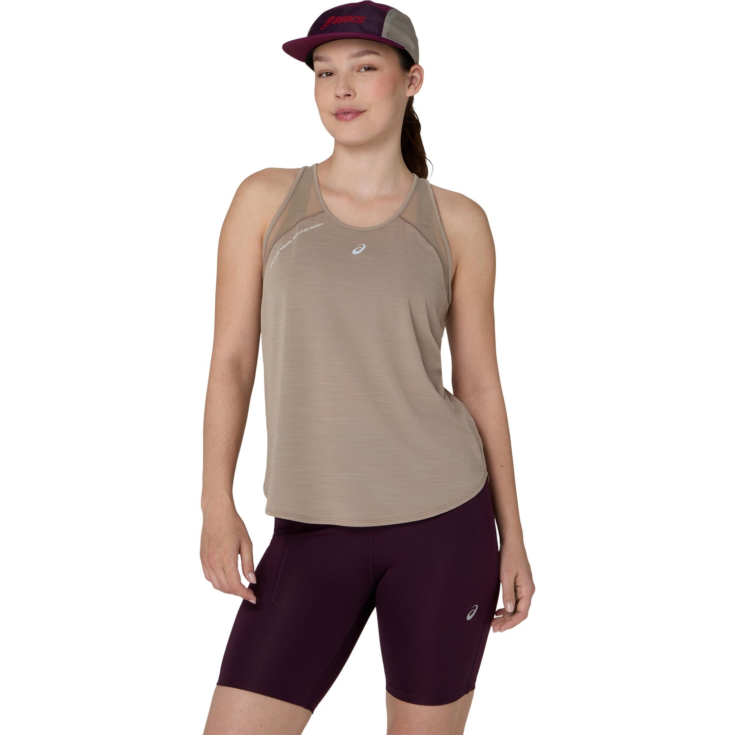 ASICS Road  Laufshirt Damen - beige, creme