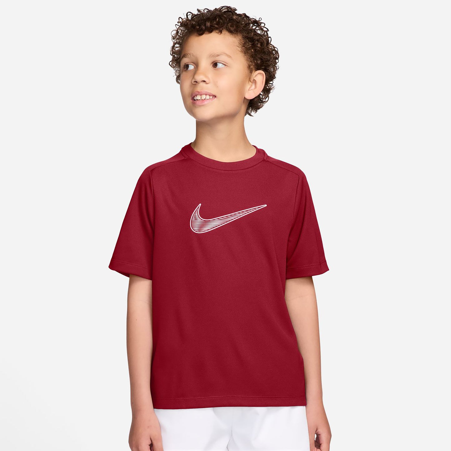 Nike Dri-Fit Multi  T-Shirt Kinder - rot