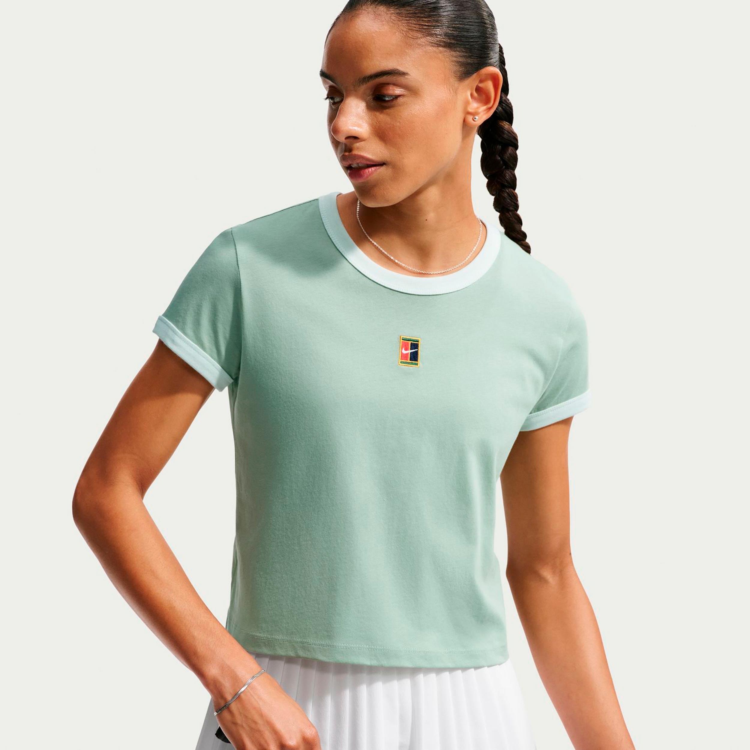 Nike Heritage T-Shirt Damen - graugrün, grün