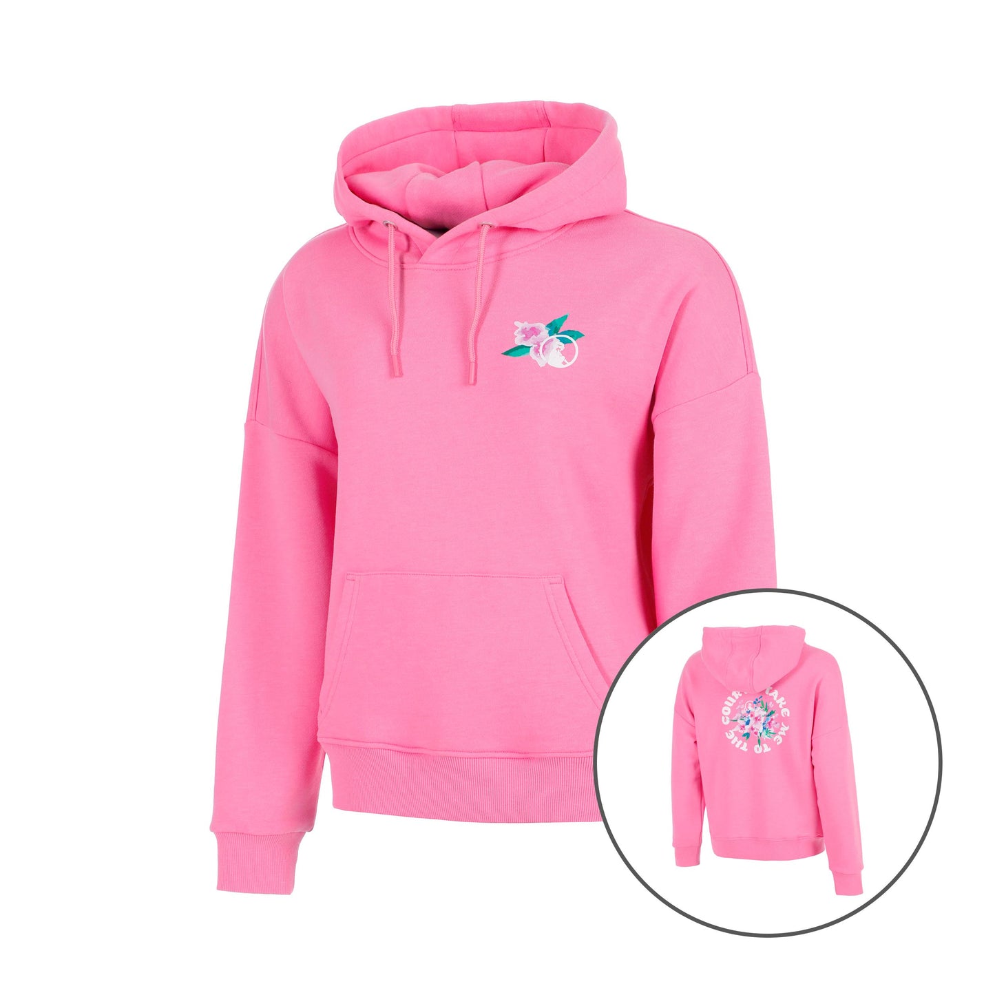 Quiet Please Crush TMTTC Hoody Mädchen-pink, weiß