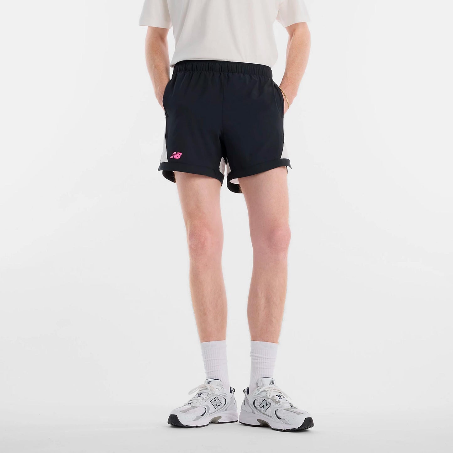 New Balance Tournament Novelty Shorts Herren-schwarz, weiß