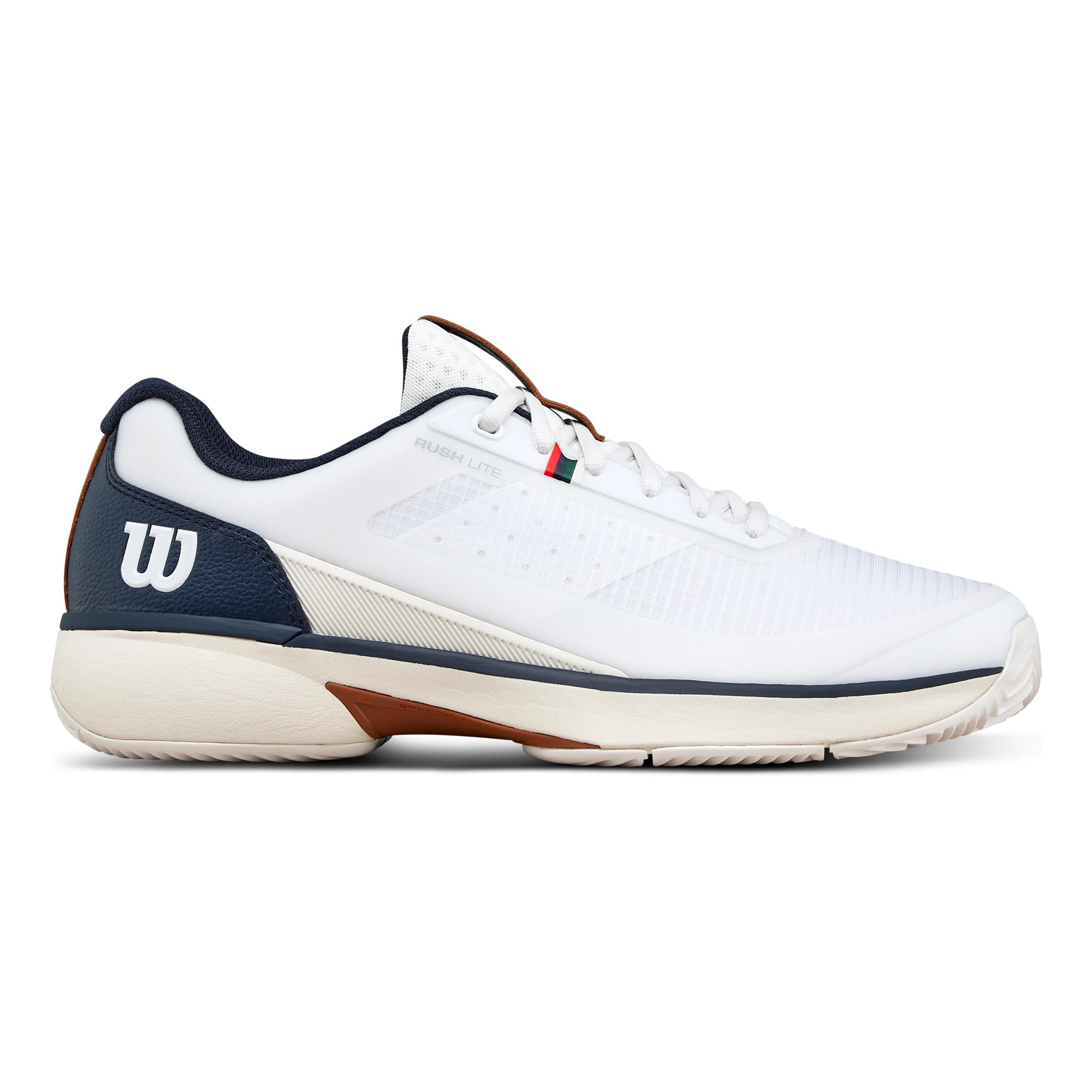 Wilson Rush Lite 5 Sandplatzschuh Herren-weiß, dunkelblau