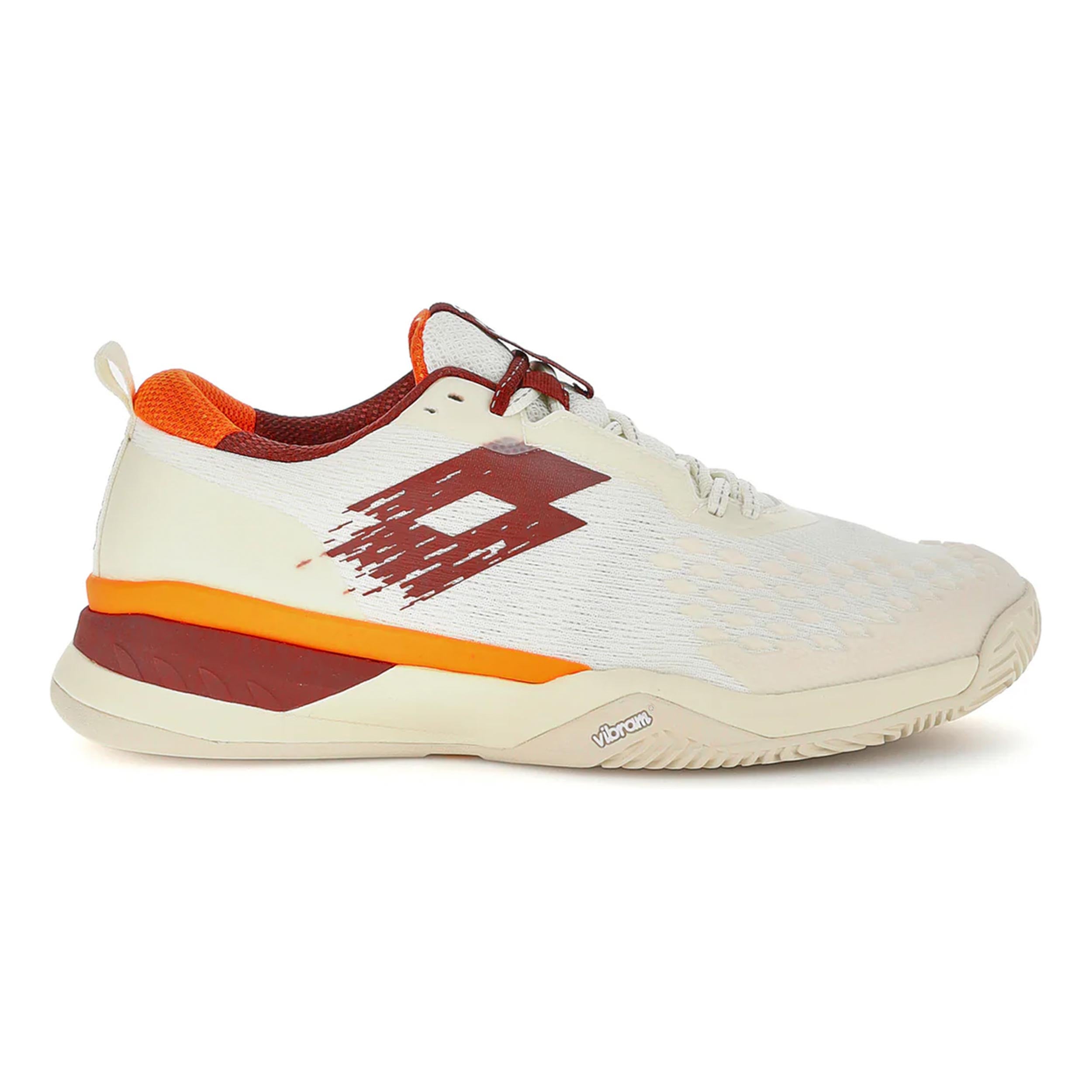 Lotto Raptor 100 CLY Sandplatzschuh Herren-weiß, braun