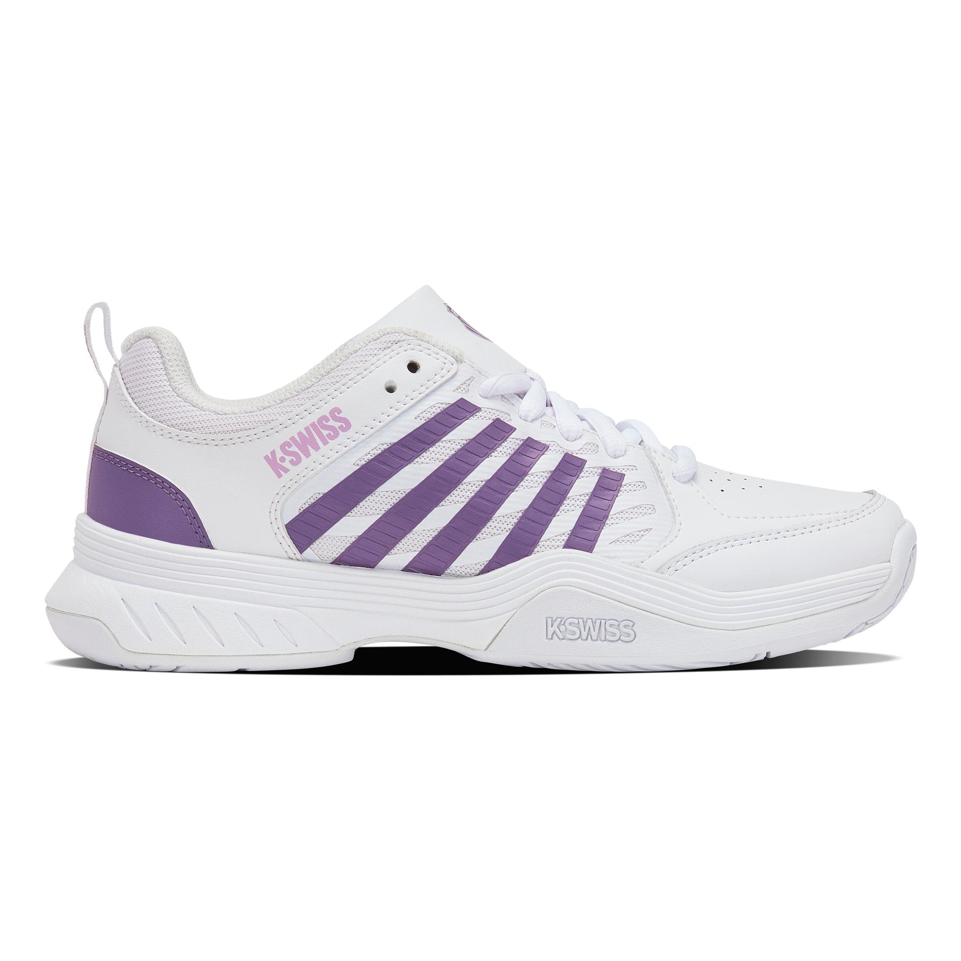 K-Swiss COURT EXPRESS 2  AC Allcourtschuh Damen-weiß, lavendel