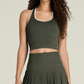 Everyday Tank-Top Damen-dunkelgrün