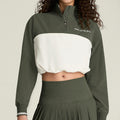 Davenport Woven Trainingsjacke Damen-dunkelgrün