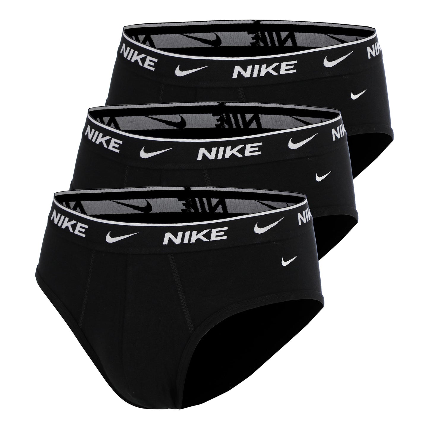 Nike Essential Cotton Stretch Brief Boxer Short - 3er Pack Herren-schwarz, schwarz