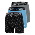 Essential Cotton Stretch Boxer Short 3er Pack Herren - schwarz, grau