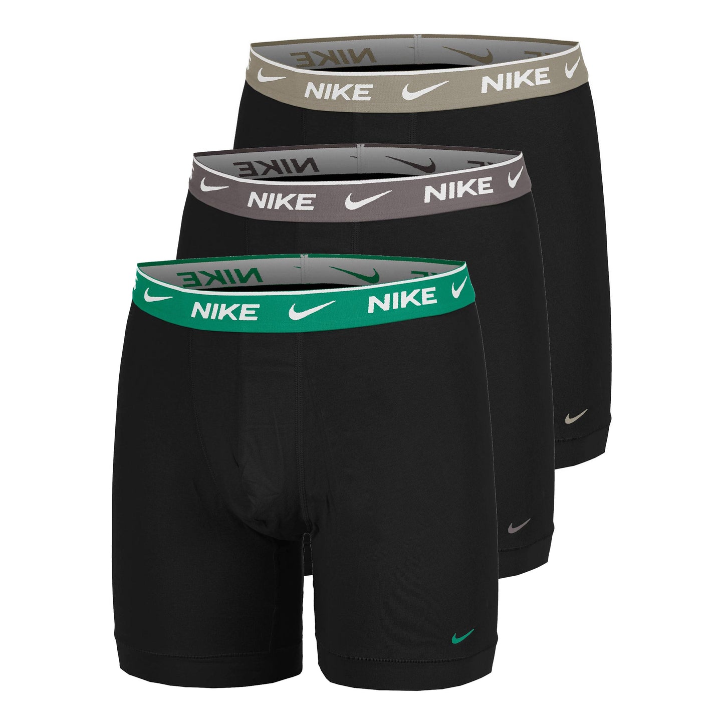 Nike Essential Cotton Stretch Boxer Short 3er Pack Herren - oliv