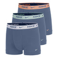 Essential Cotton Stretch Trunk Boxer Short 3er Pack Herren - blau, orange