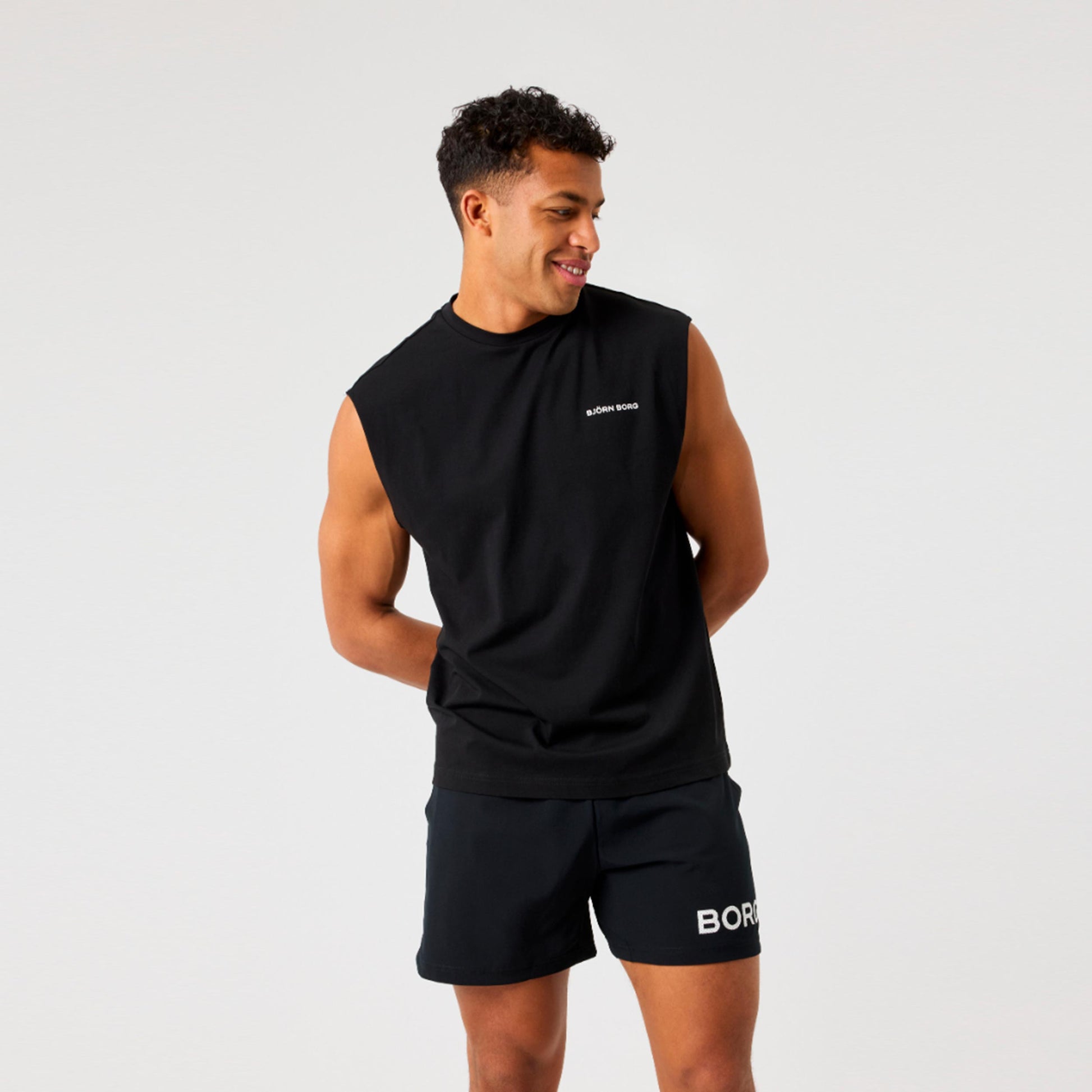 Björn Borg Borg Gym T-Shirt Herren - schwarz