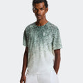 Court Fade T-Shirt Herren - grün, weiß