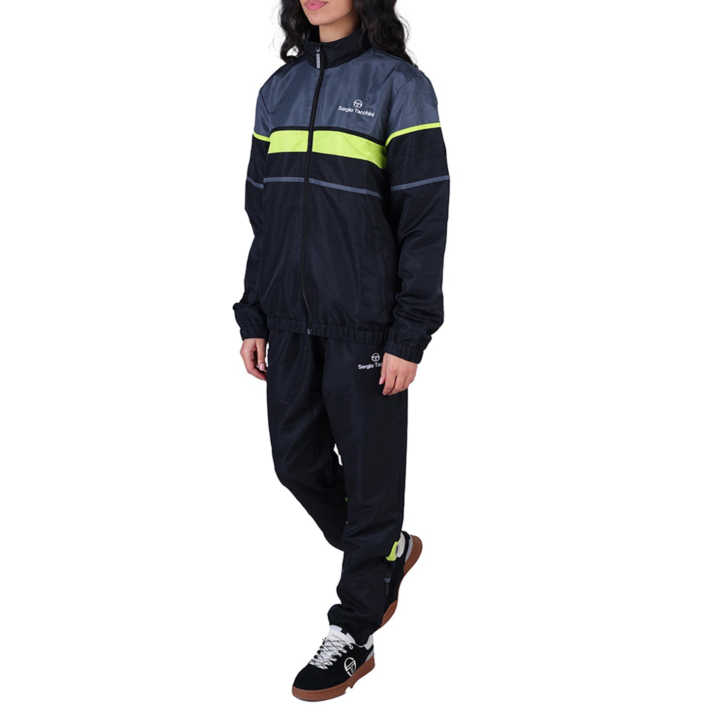Sergio Tacchini Scorpione Trainingsanzug Herren - schwarz, grau