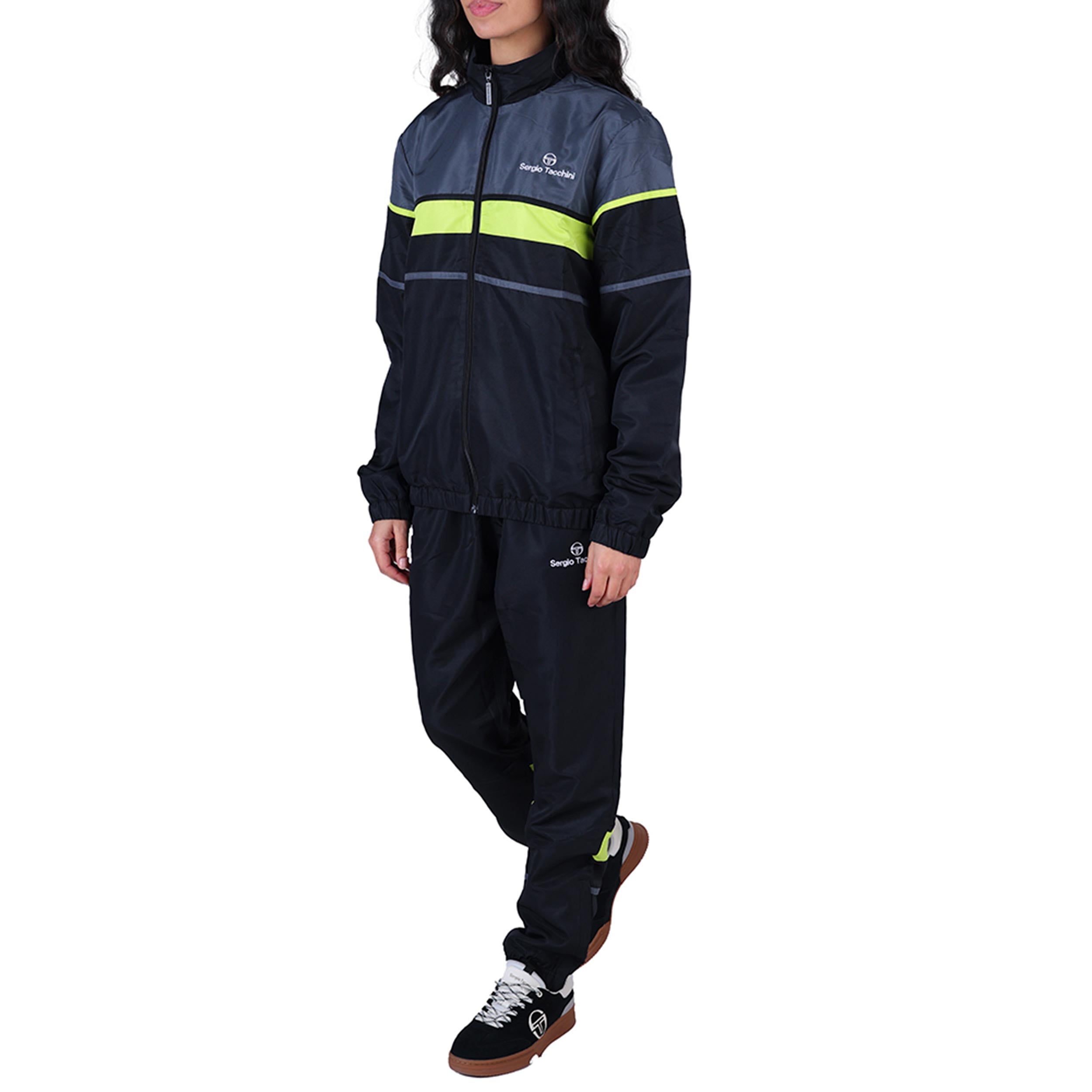 Sergio Tacchini Scorpione Trainingsanzug Herren - schwarz, grau