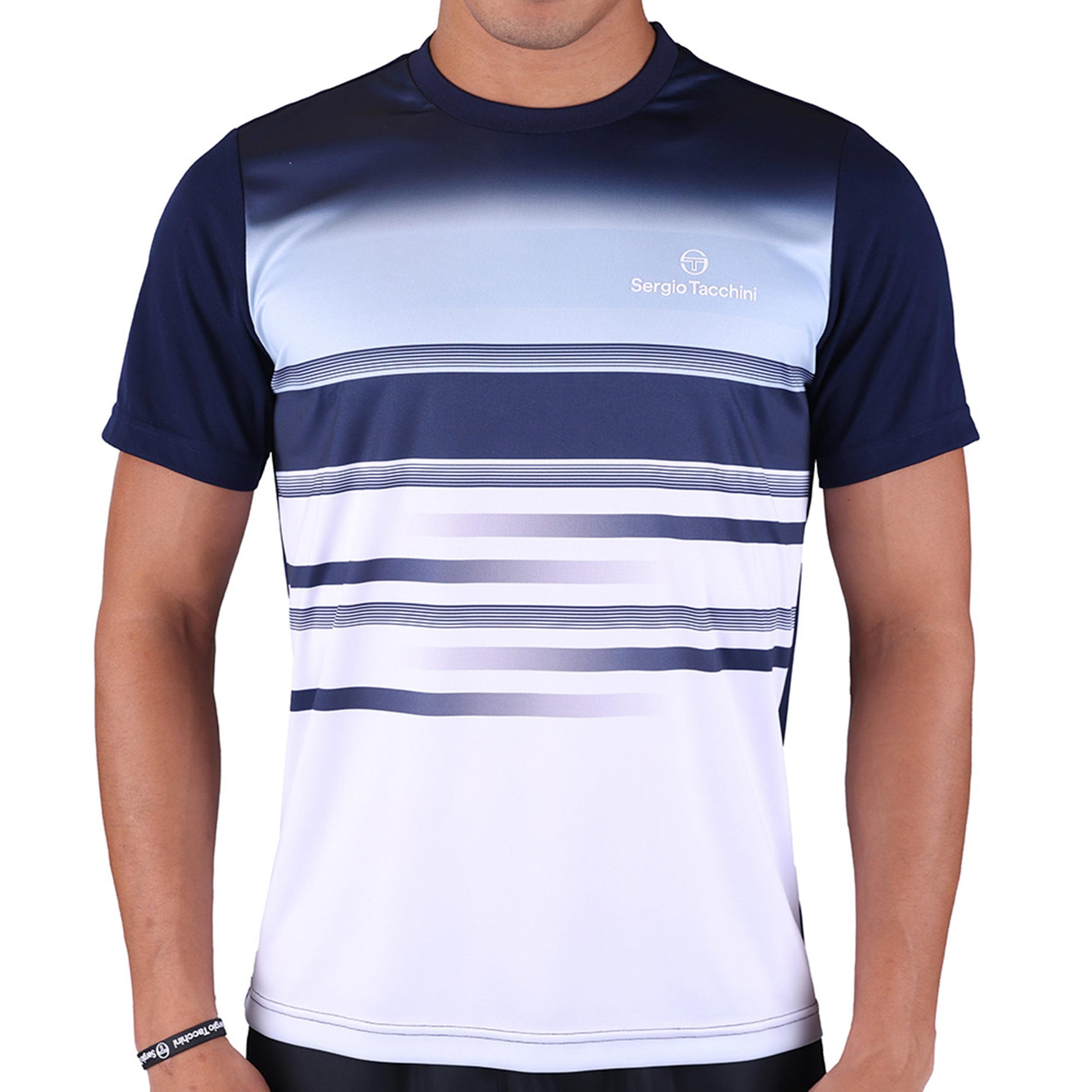 Sergio Tacchini Segnali PL  T-Shirt Herren - dunkelblau, weiß